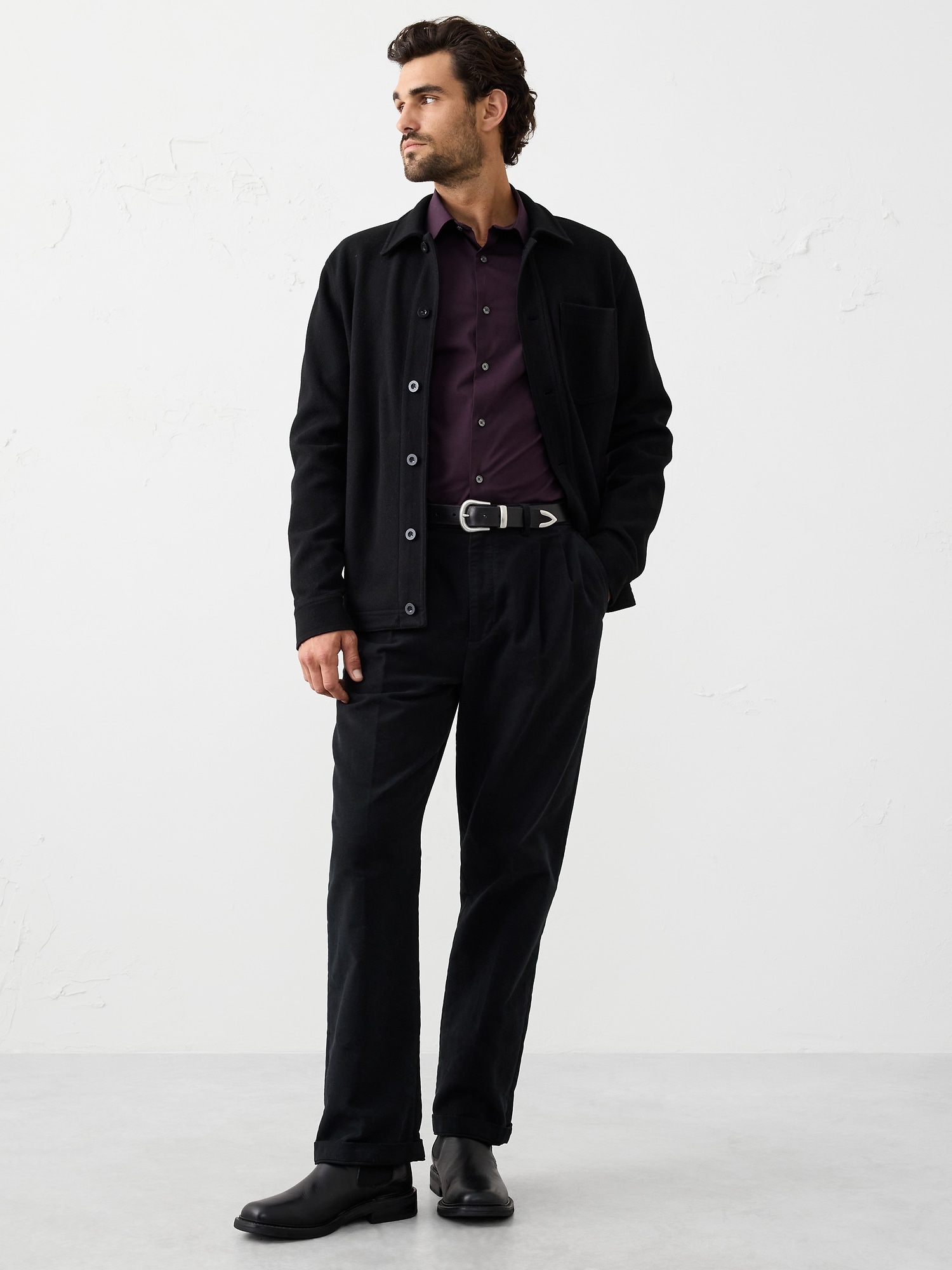 Image number 3 showing, Slim Untucked Dress Shirt