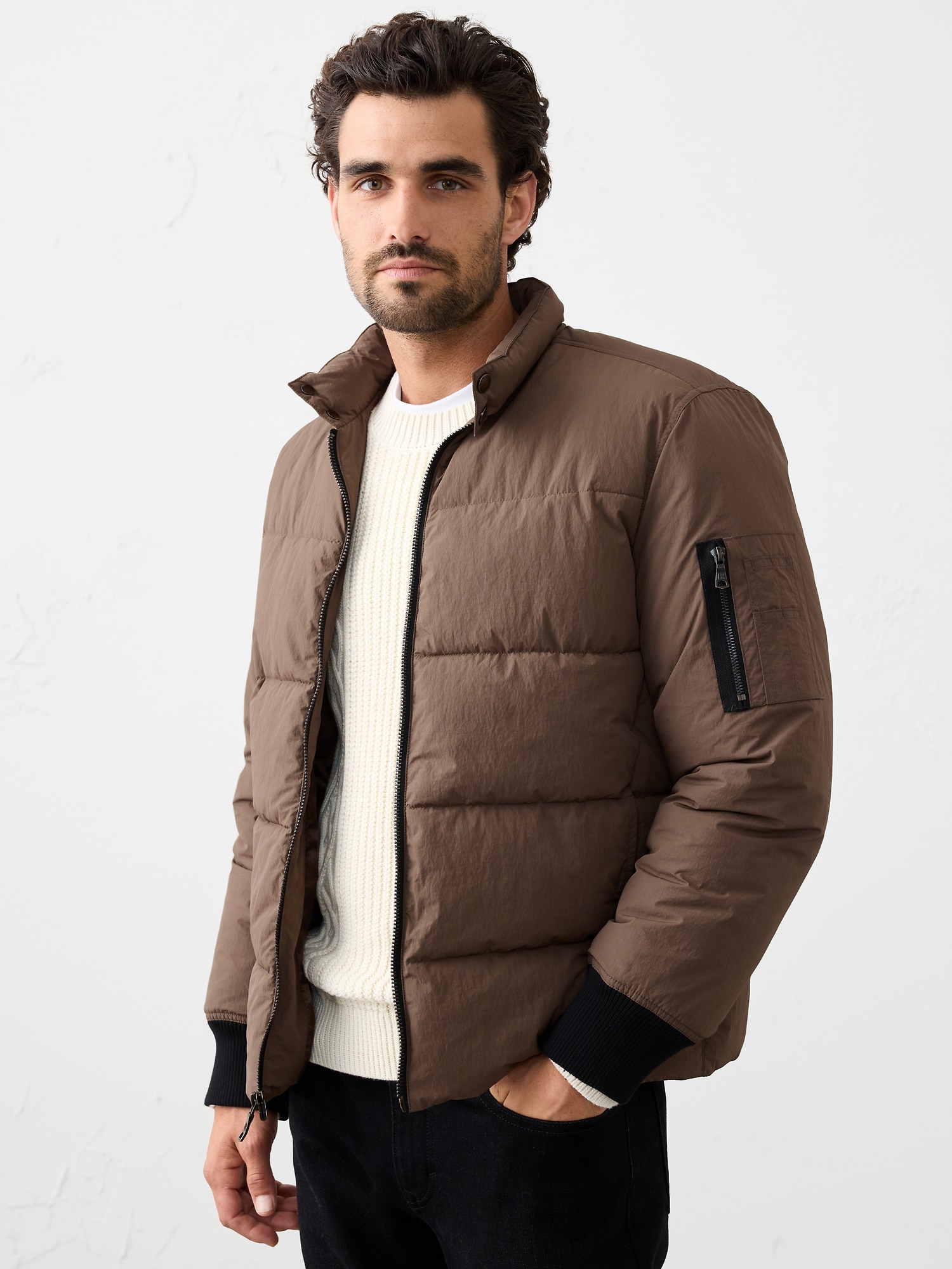 Utility Puffer - Light Brown