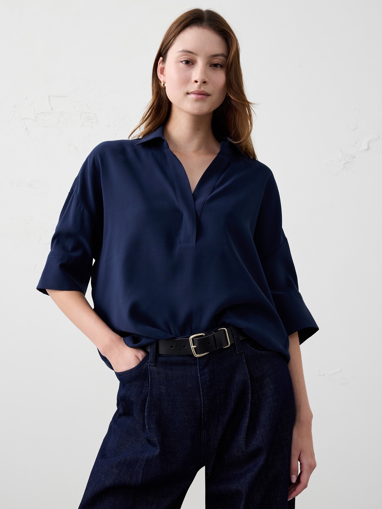Image number 3 showing, Drapey Oversized Top