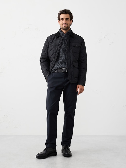 Marled Wrap-Neck Sweater