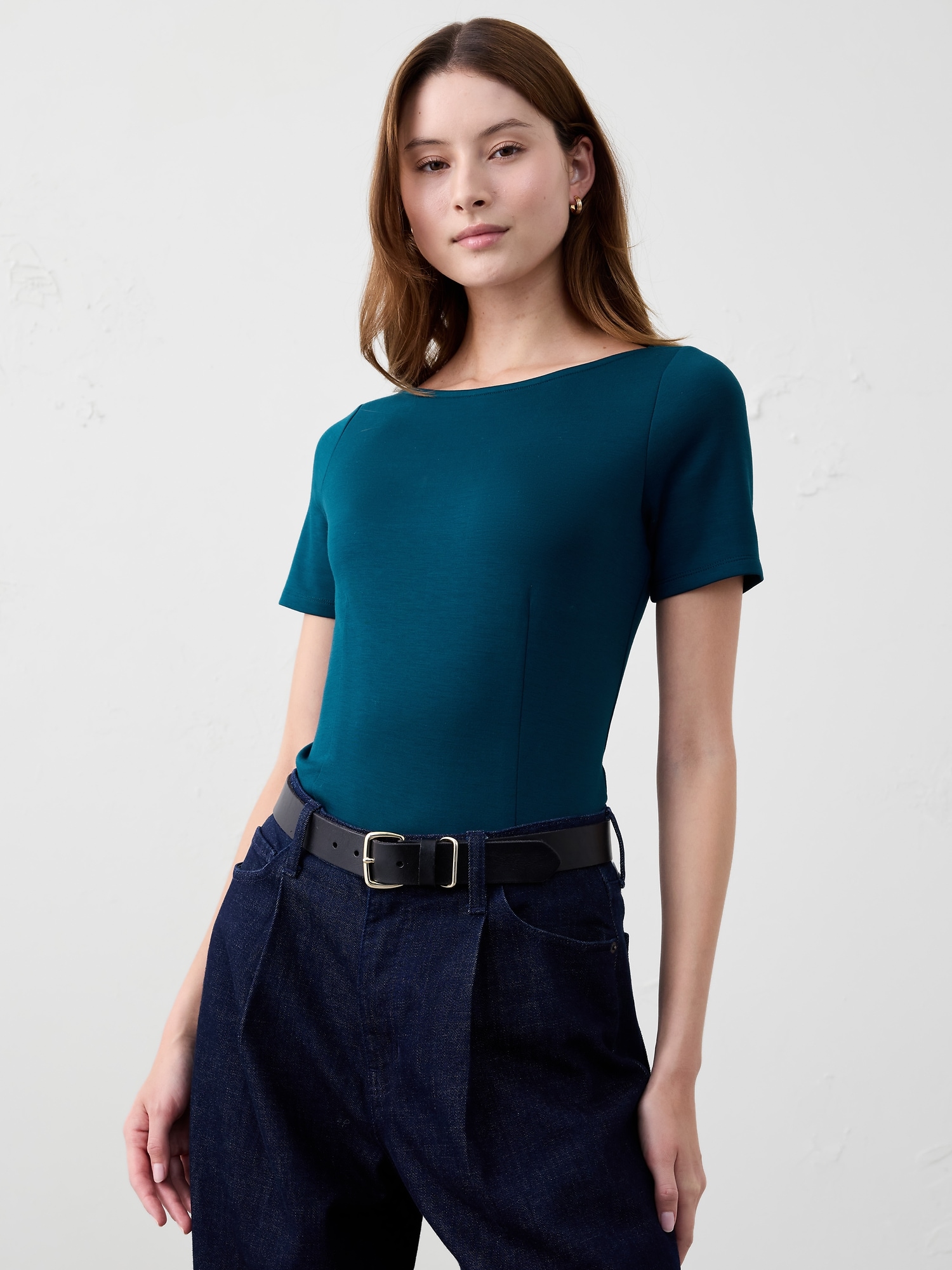 Soft Touch Seamed Top
