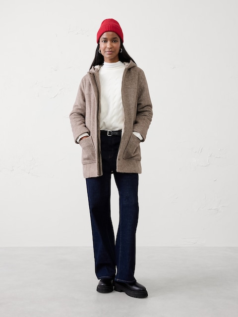 Melton Hooded Jacket