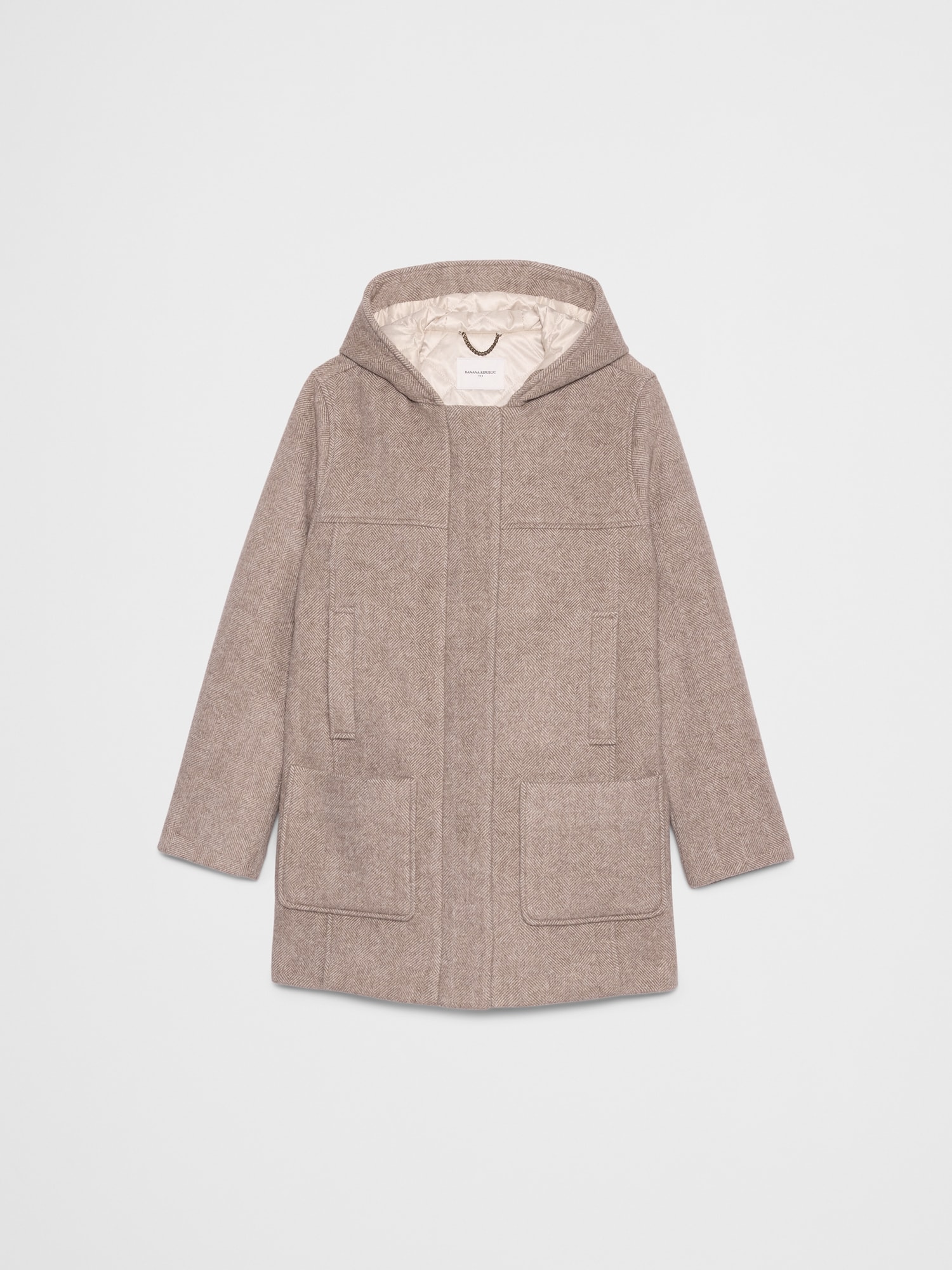 Image number 4 showing, Melton Hooded Jacket
