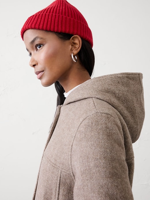 Melton Hooded Jacket