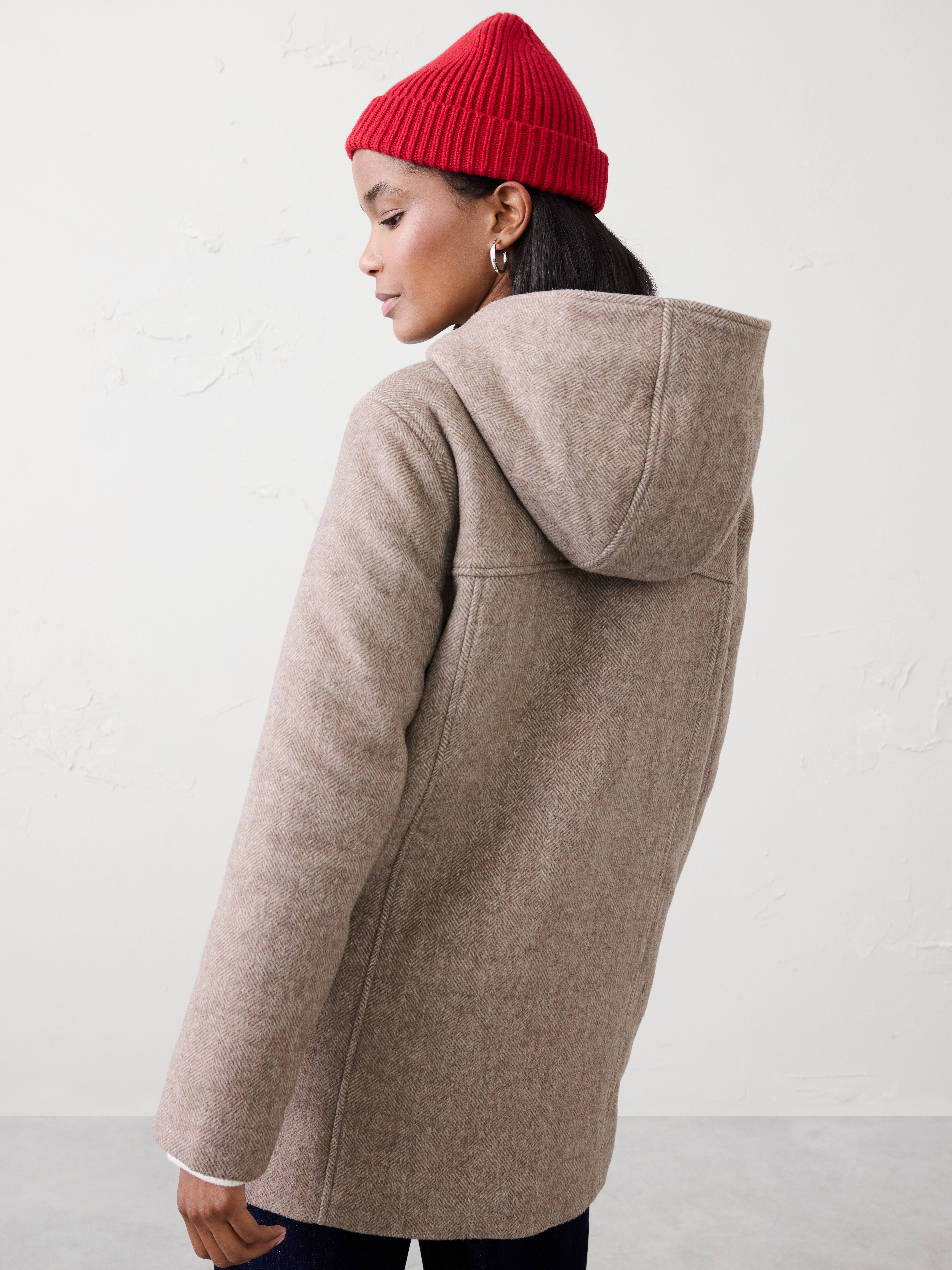 Melton Hooded Jacket | Banana Republic Factory