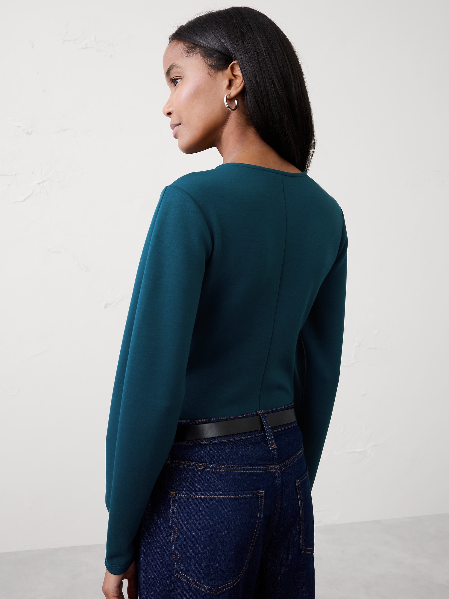 Image number 2 showing, Soft Touch Seamed Top