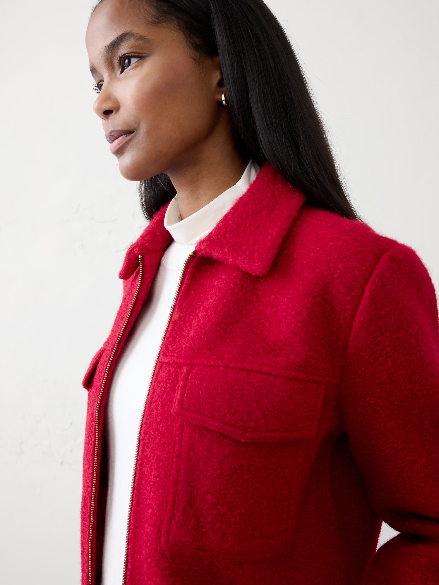 Image number 3 showing, Boucle Cropped Jacket