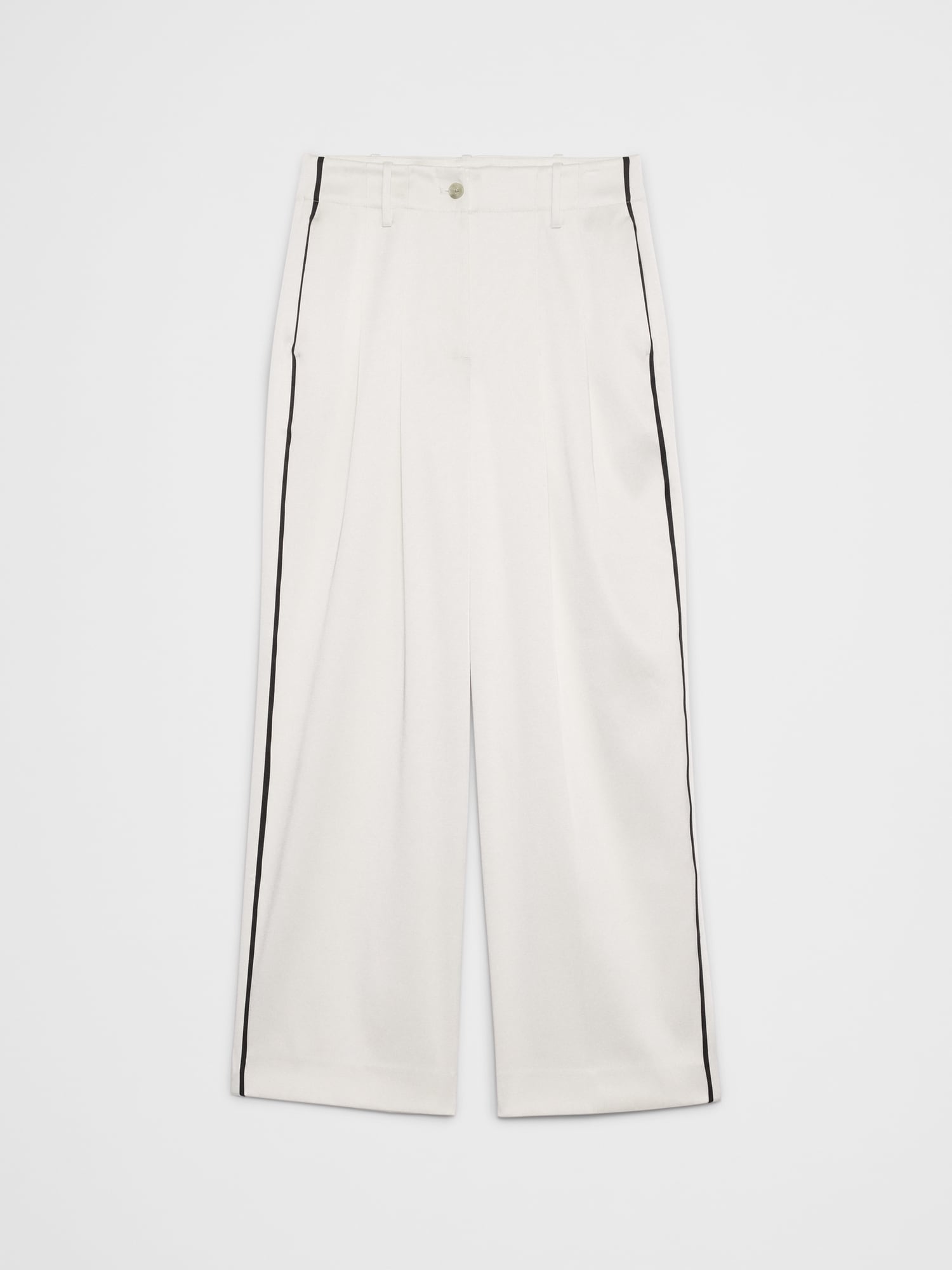 Image number 4 showing, Straight Ultra High-Rise Satin Trouser