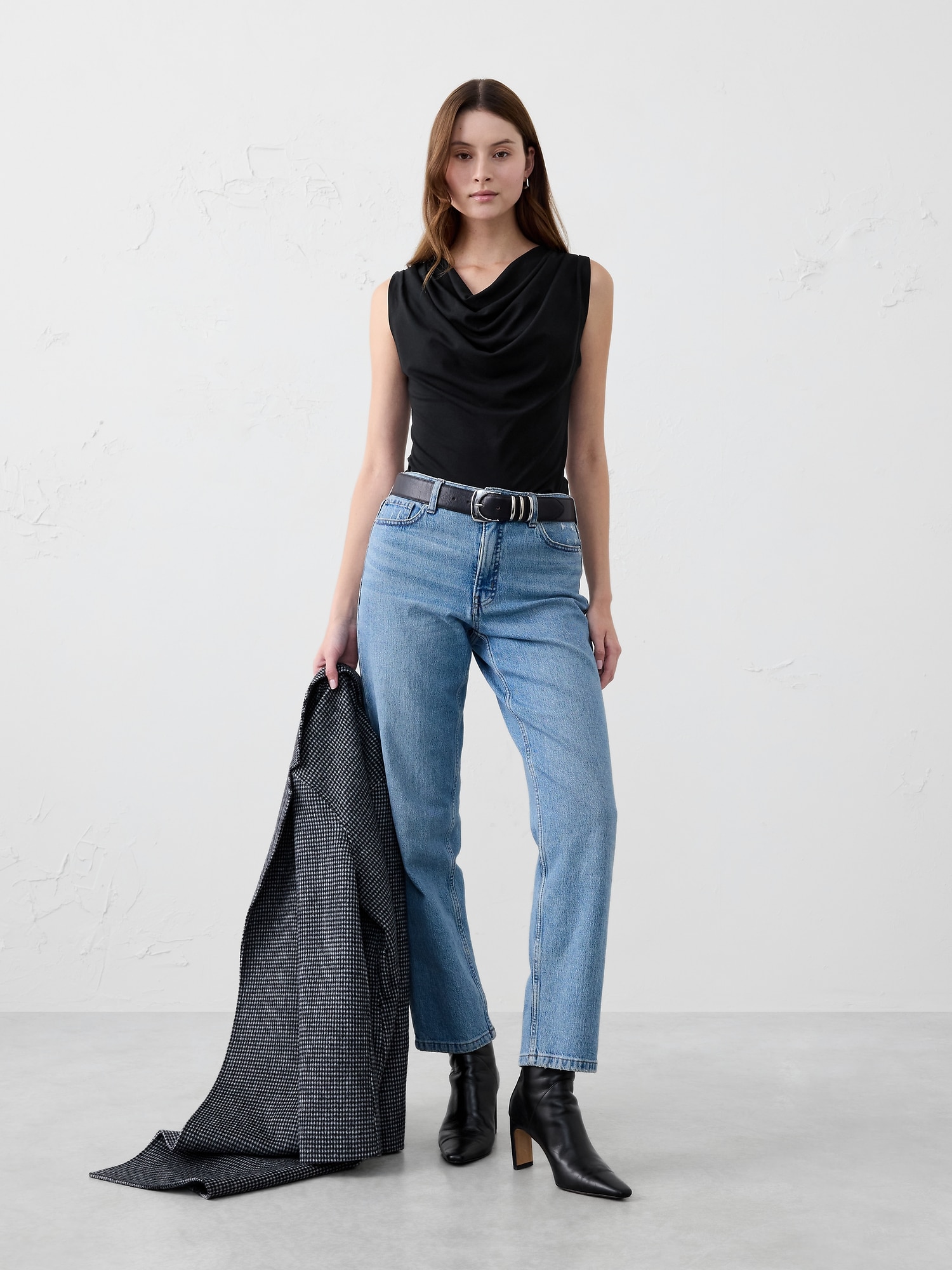 Image number 1 showing, Cowl-Neck Top