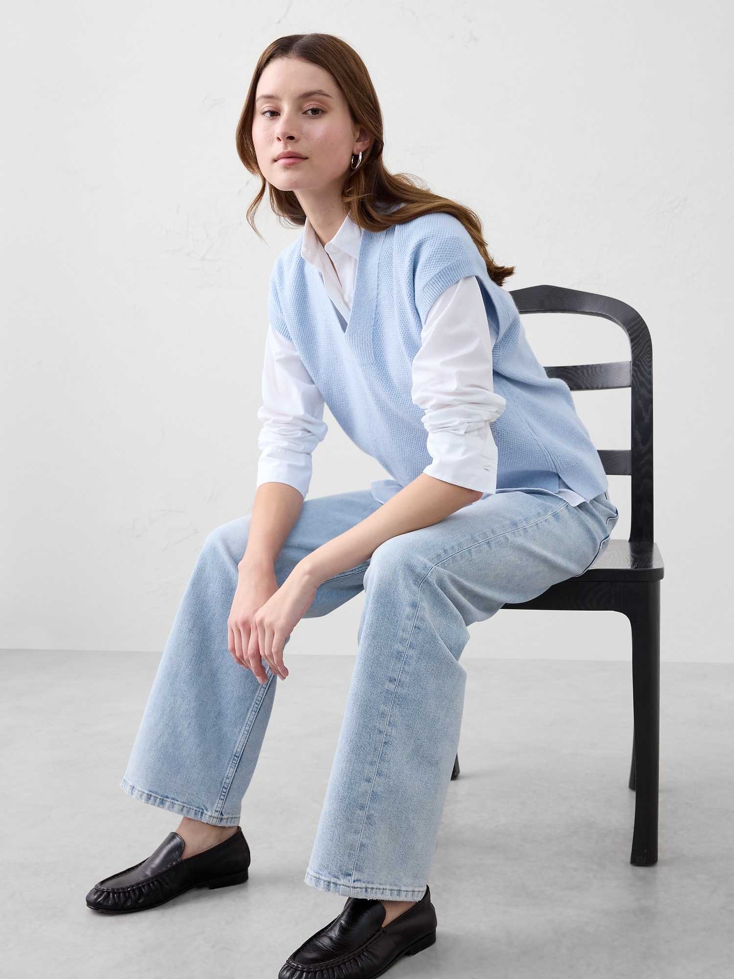 Image number 3 showing, Textured V-Neck Sweater Vest