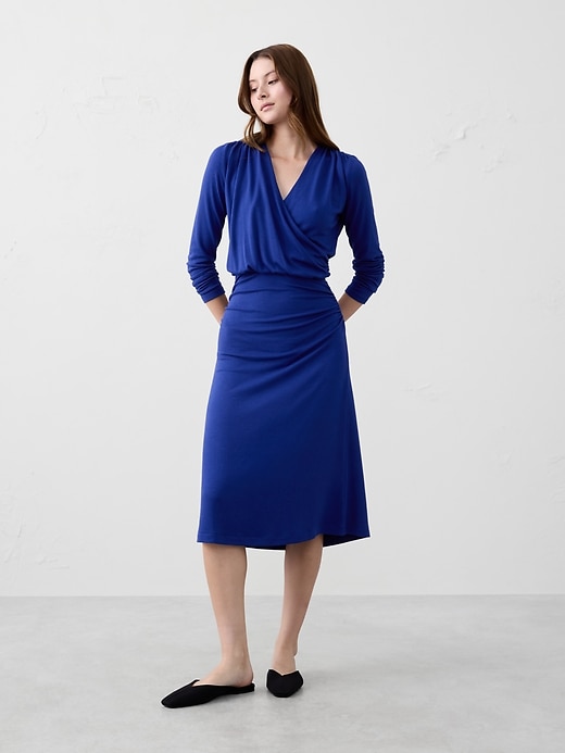 knit dress with side slits Cierra Side Split Knit Dress