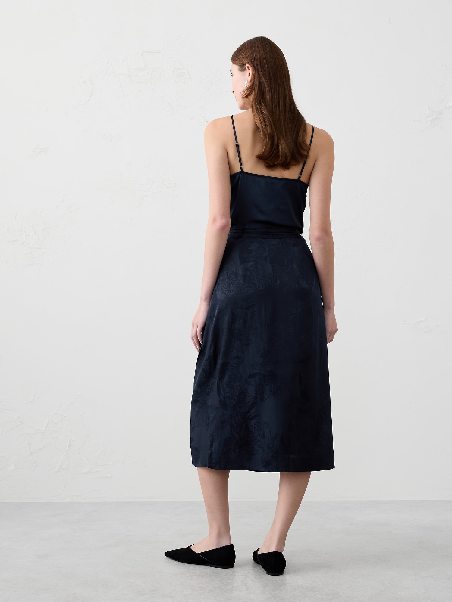 Image number 2 showing, Jacquard Wrap Midi Skirt