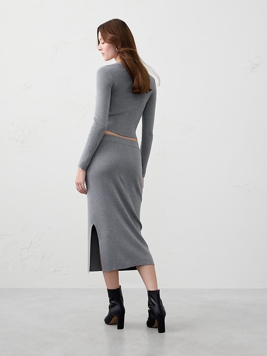 Twinkle Midi Sweater Skirt | Banana Republic Factory