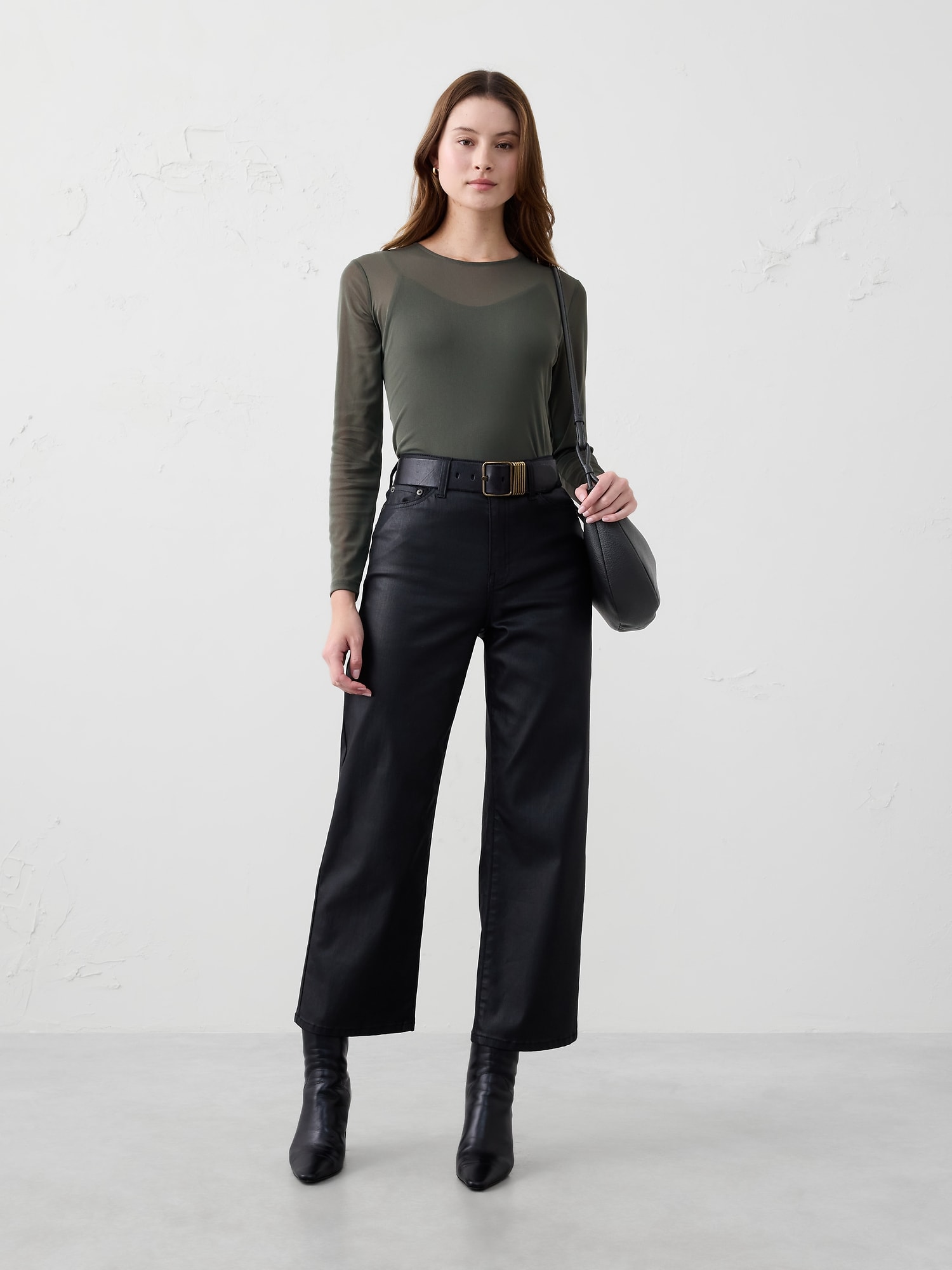 Image number 3 showing, Mesh Crew-Neck Top