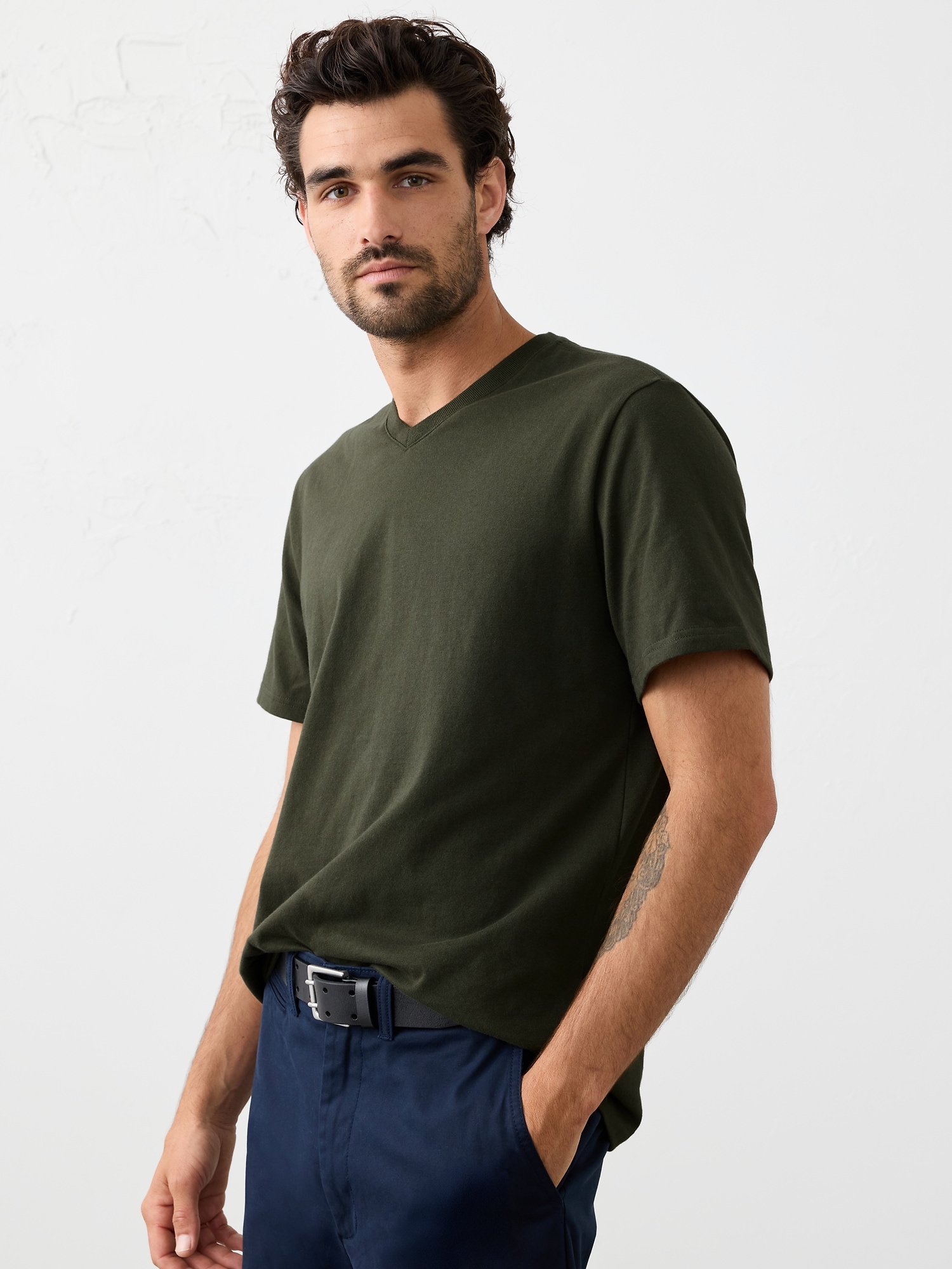 Midweight Cotton T-Shirt - Dark Trees