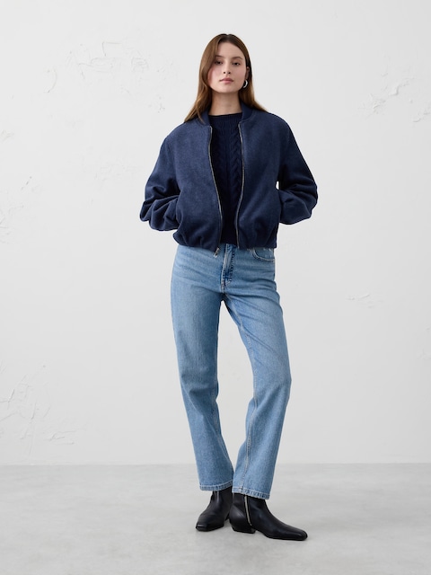 Brushed Bomber Jacket