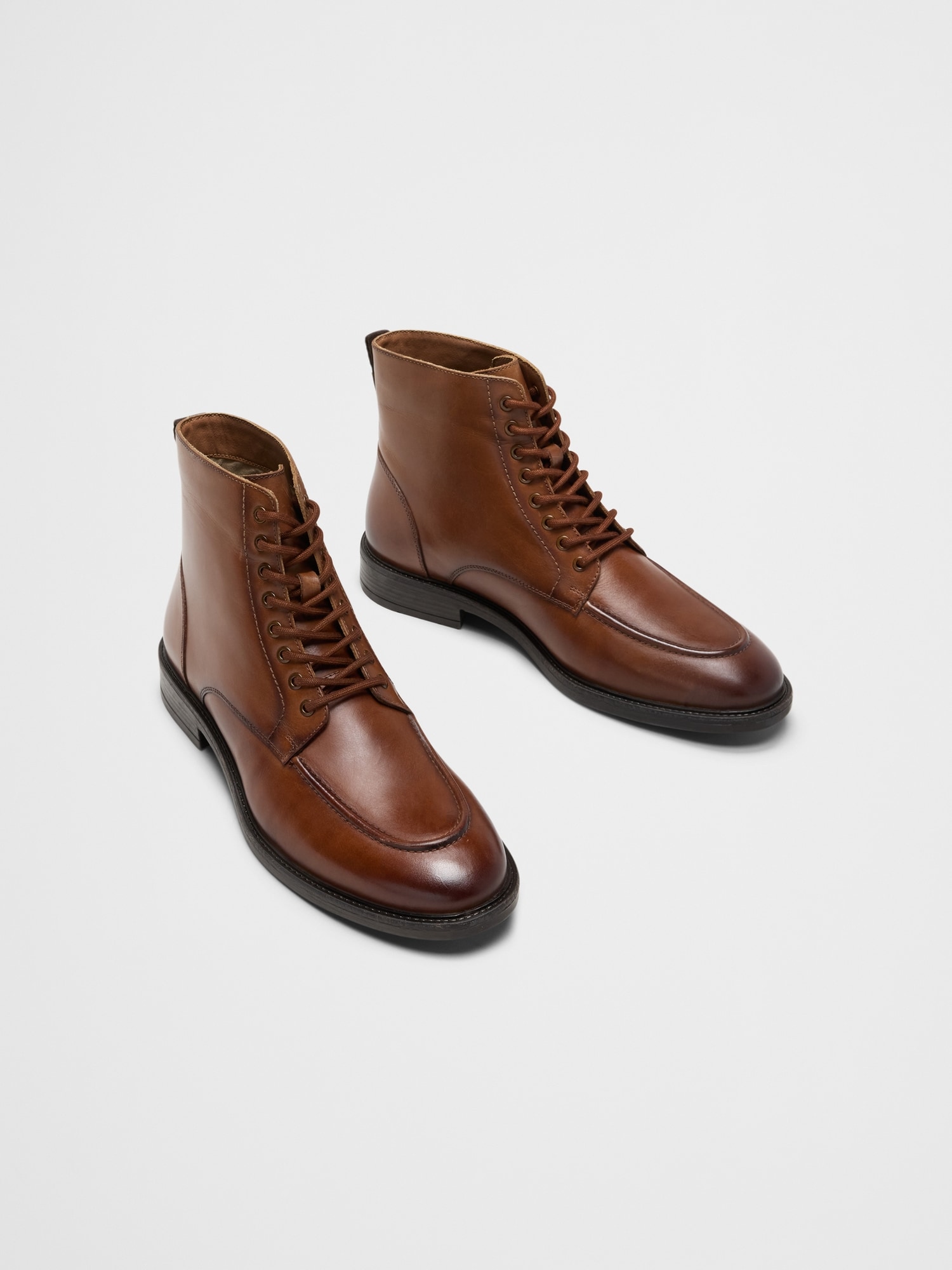 Image number 2 showing, Smooth Leather Moc Toe Boot