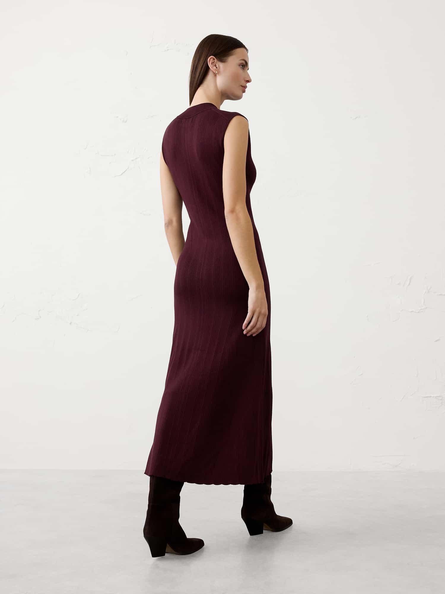 Image number 5 showing, Ribbed Maxi Sweater Dress