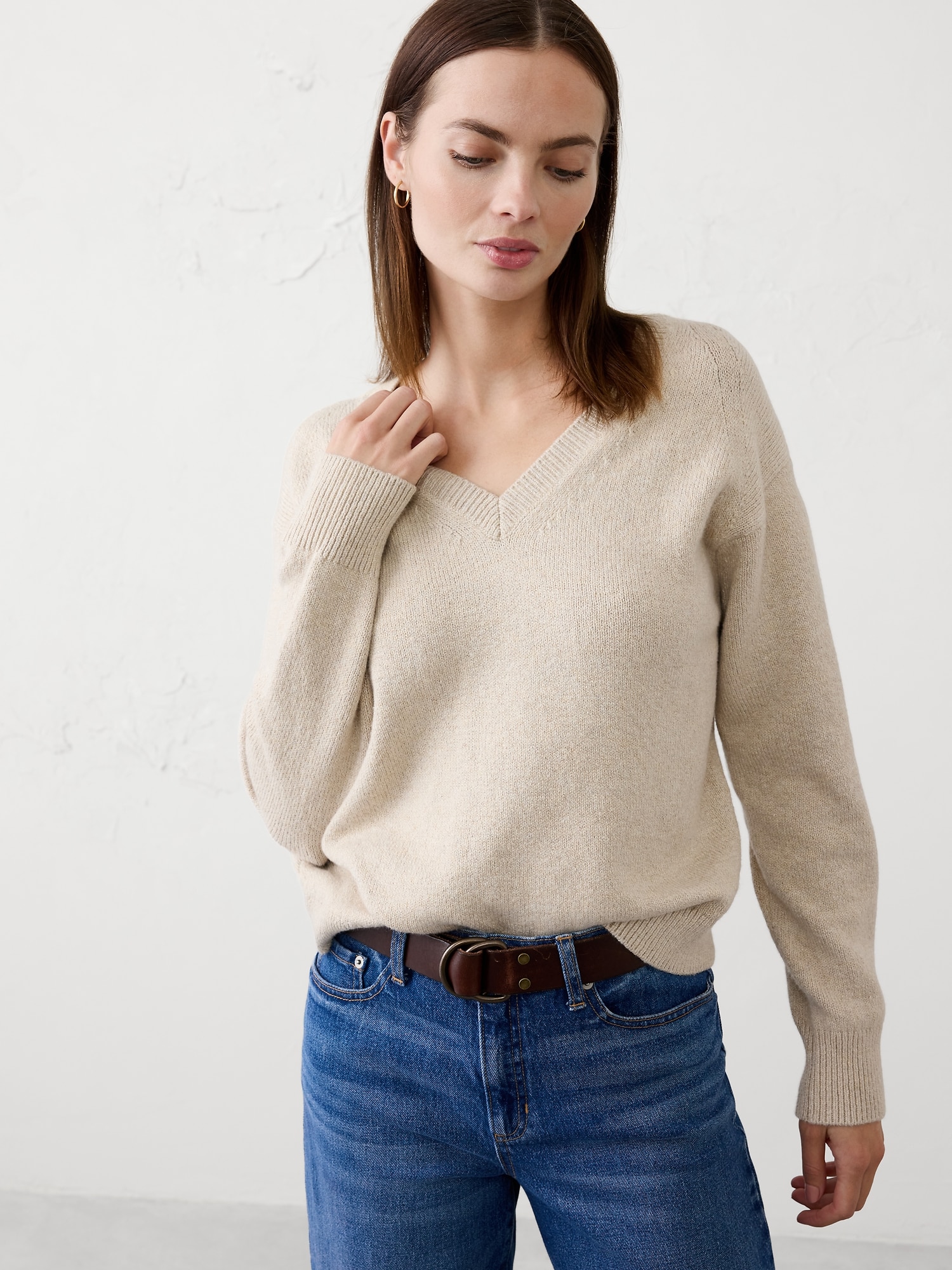 Cozy Pullover Sweater - Llama Hair