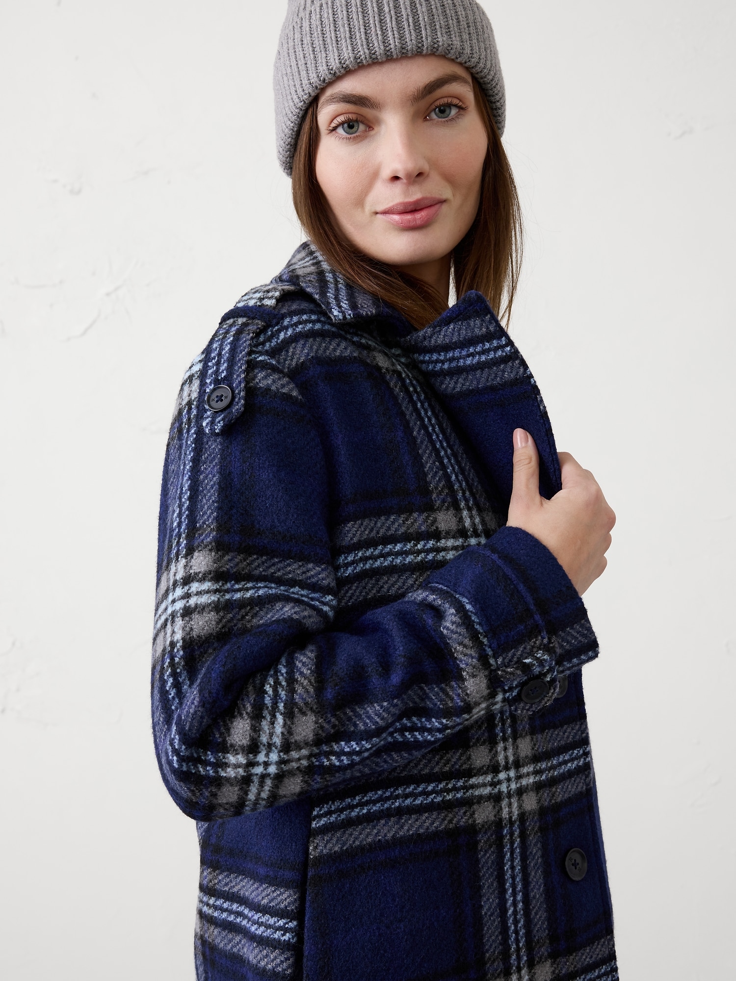 Image number 6 showing, Plaid Coat