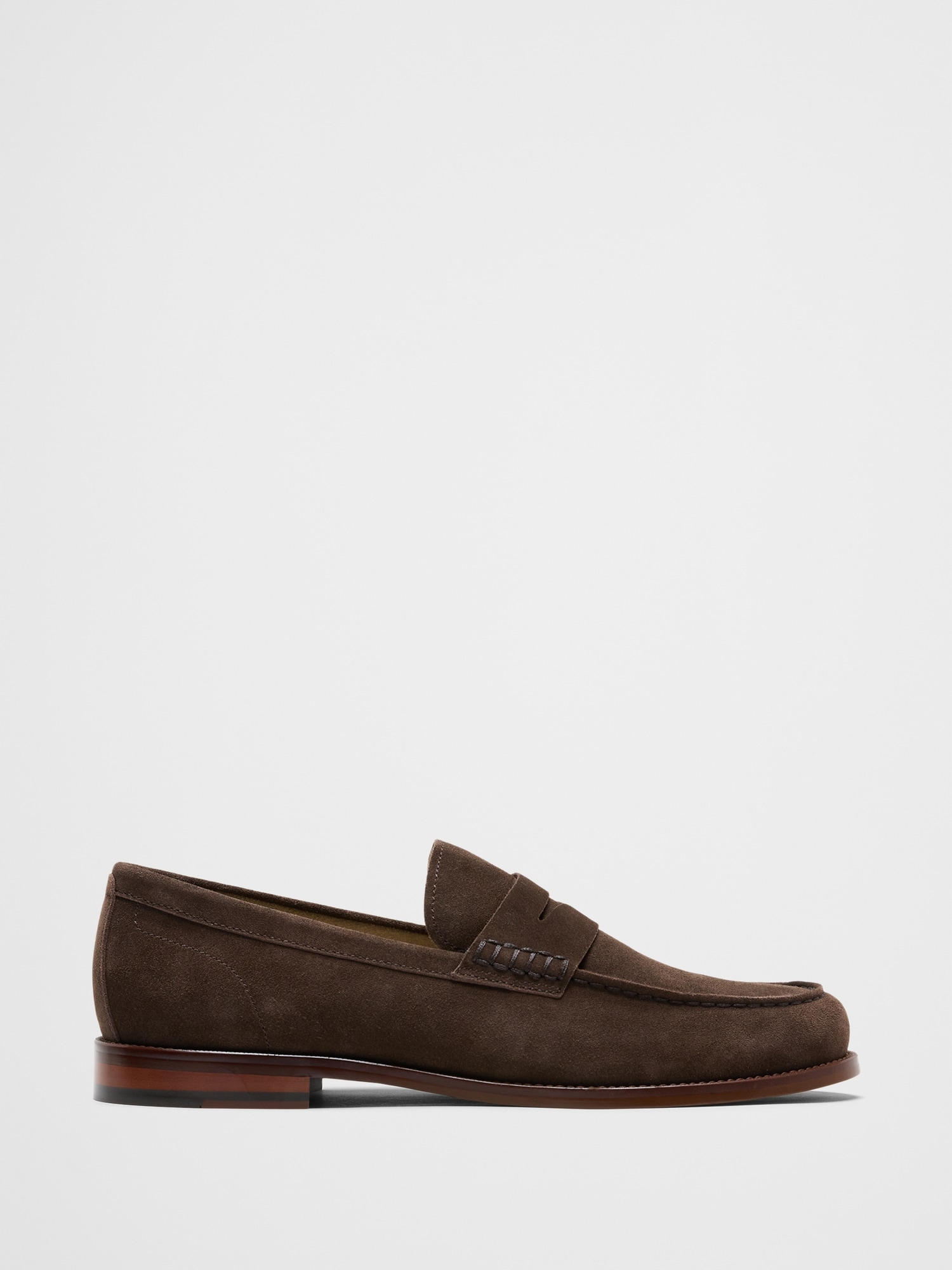 Classic Suede Penny Loafer - Double Chocolate