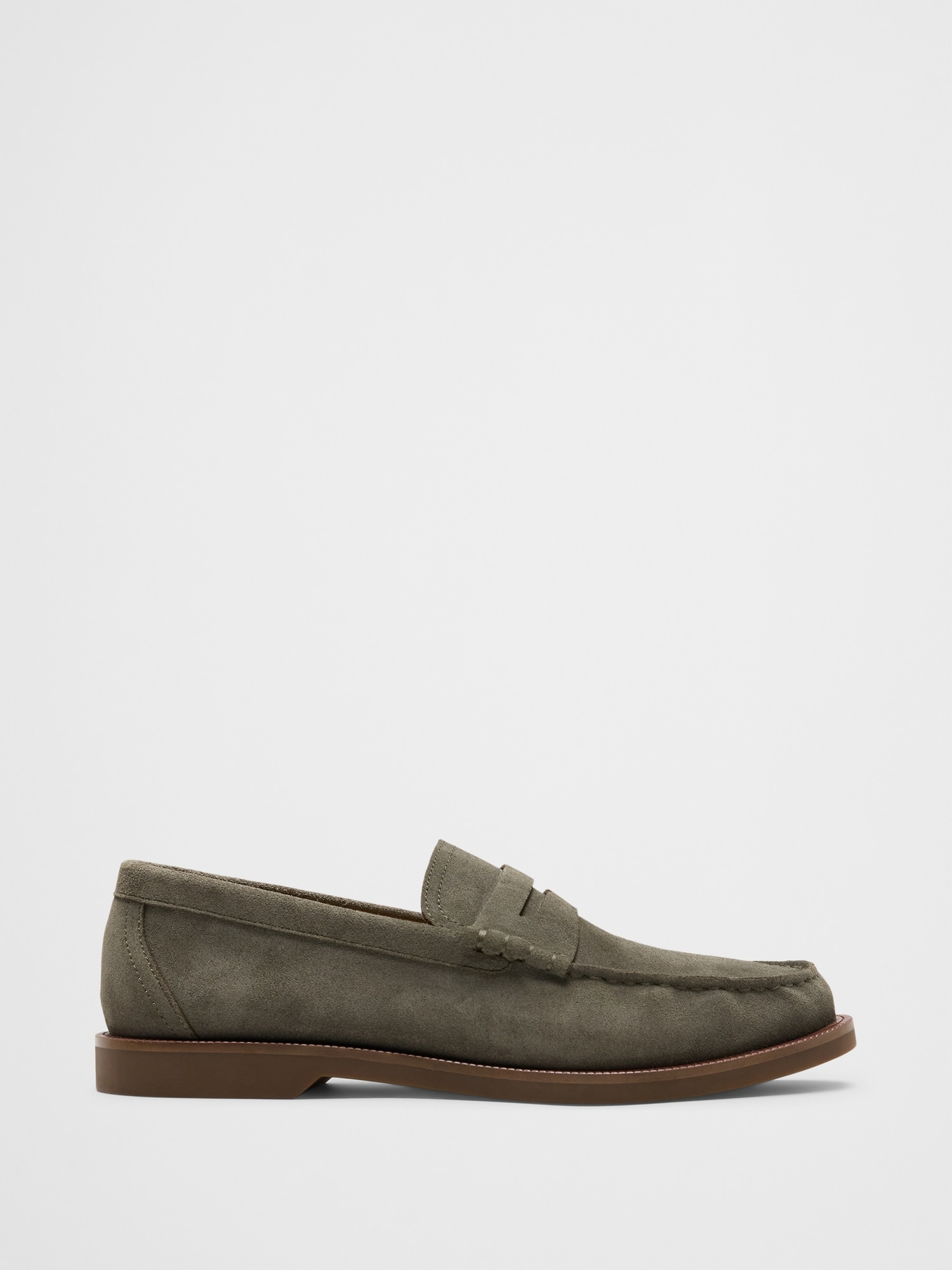 Casual Soft Suede Loafer - Olive