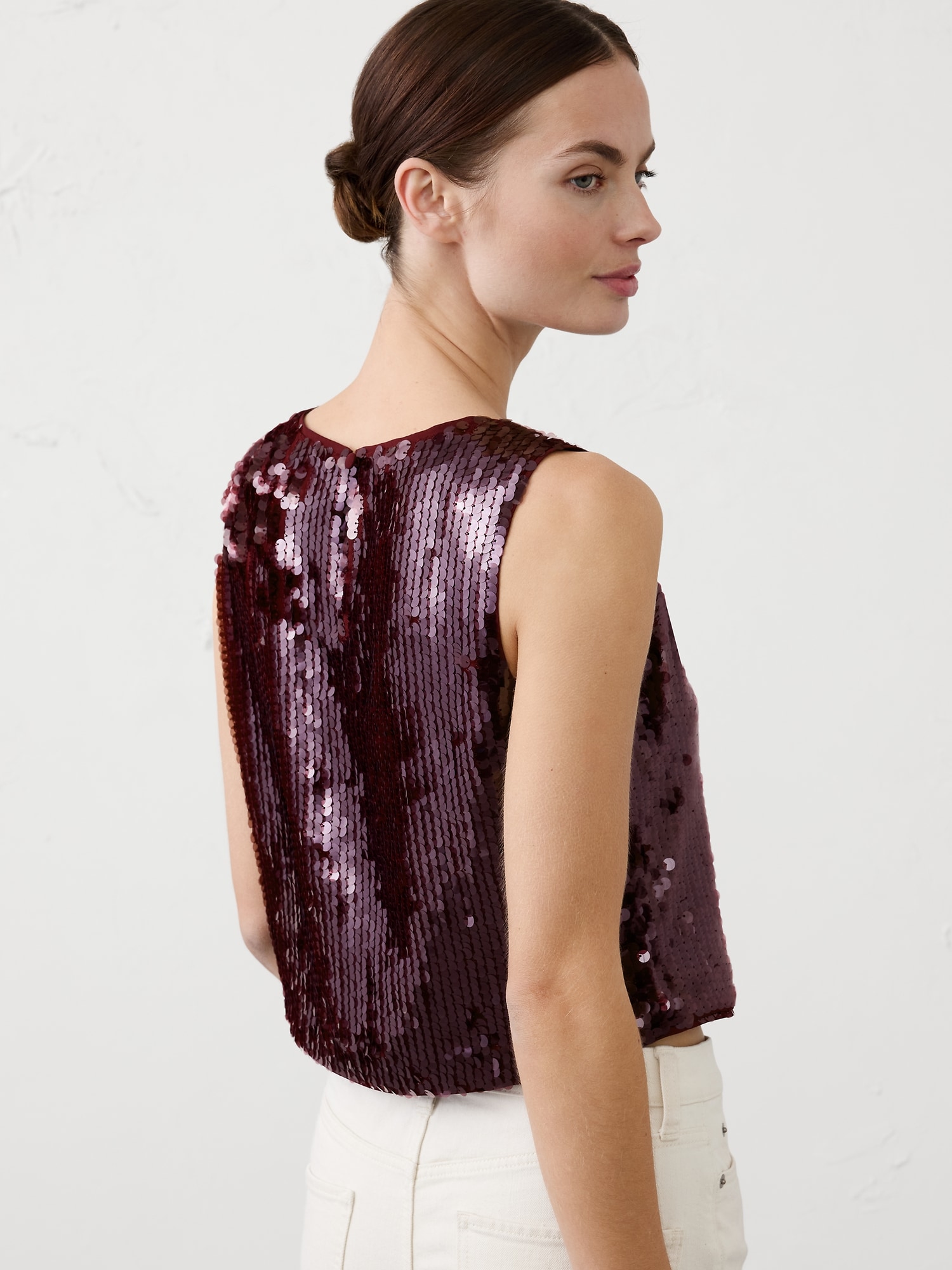 Image number 2 showing, Sequin Crew-Neck Top