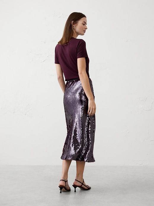 Sequin Midi Skirt