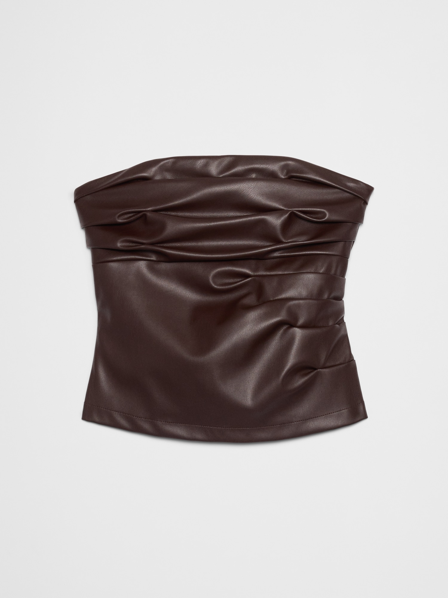 Image number 4 showing, Vegan Leather Pleated Bustier