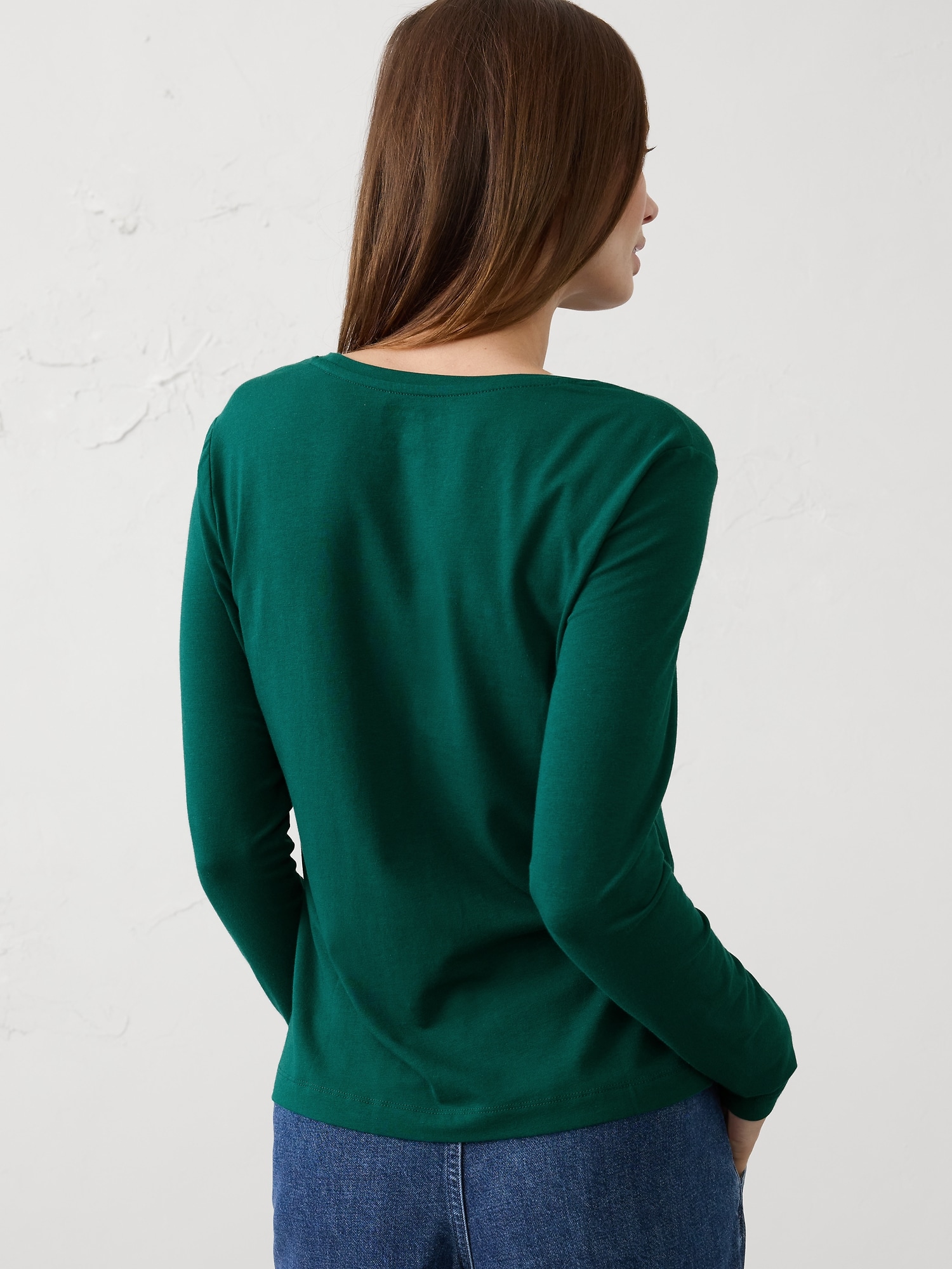 Image number 2 showing, Timeless Long-Sleeve Crew-Neck T-Shirt