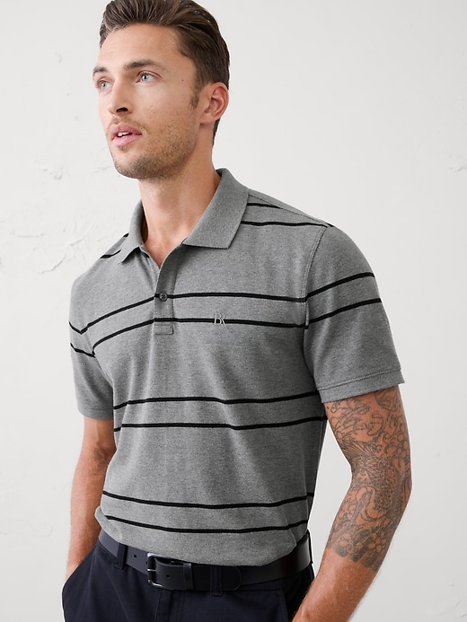 Slim-Fit Cotton Pique Polo