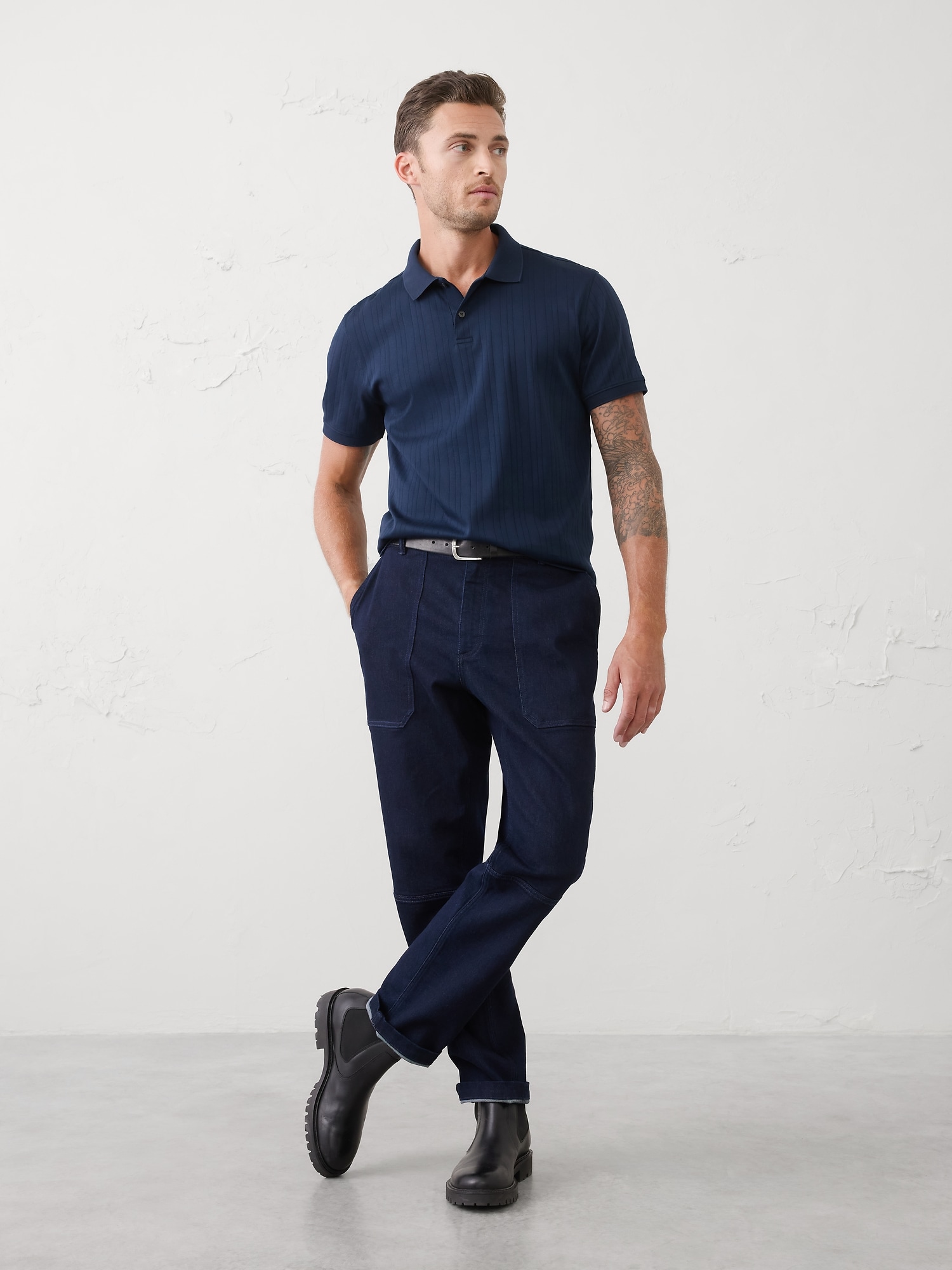 Image number 1 showing, Slim-Fit Luxe Touch Polo