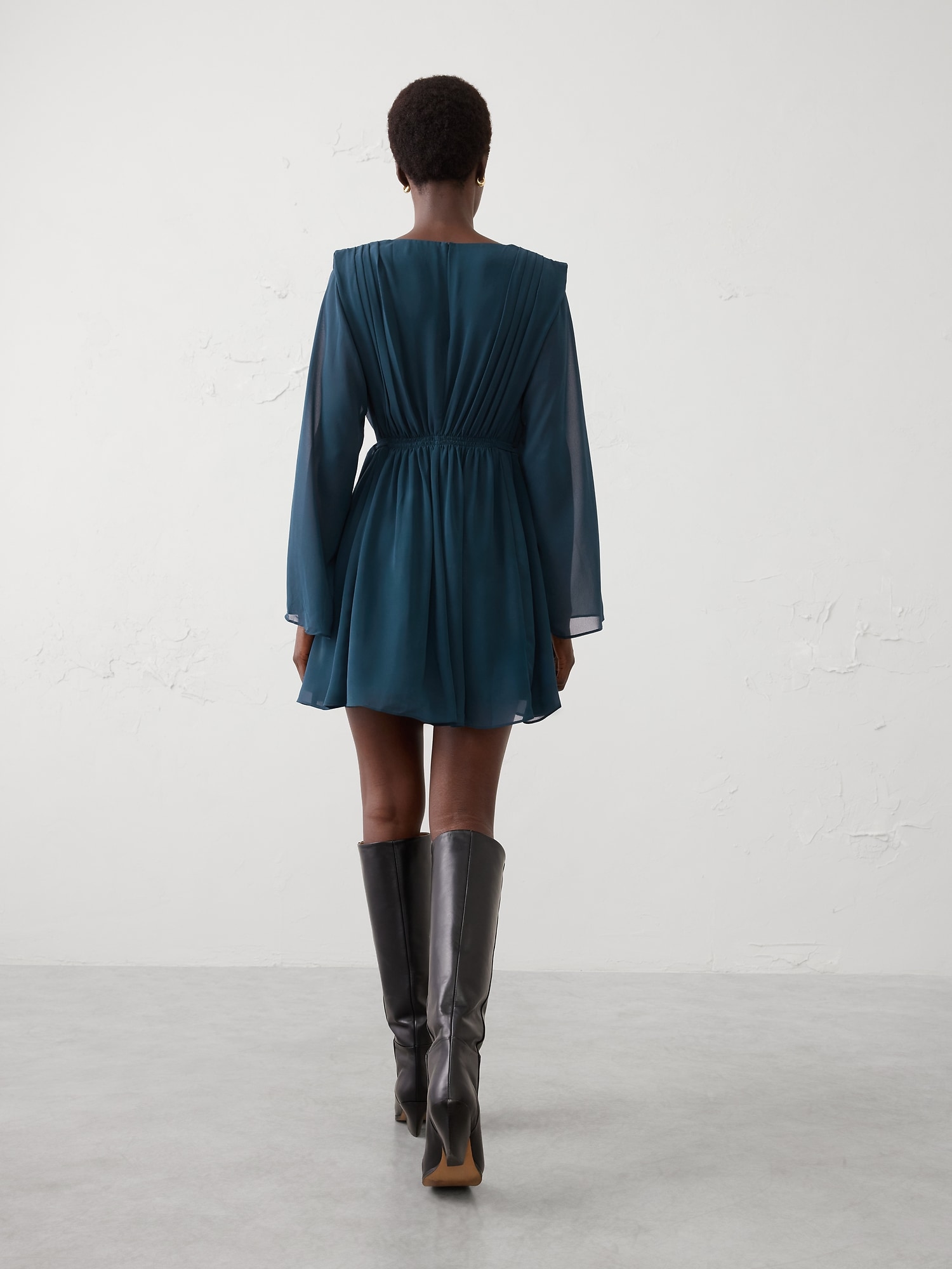 Image number 2 showing, Chiffon Side-Tie Mini Dress