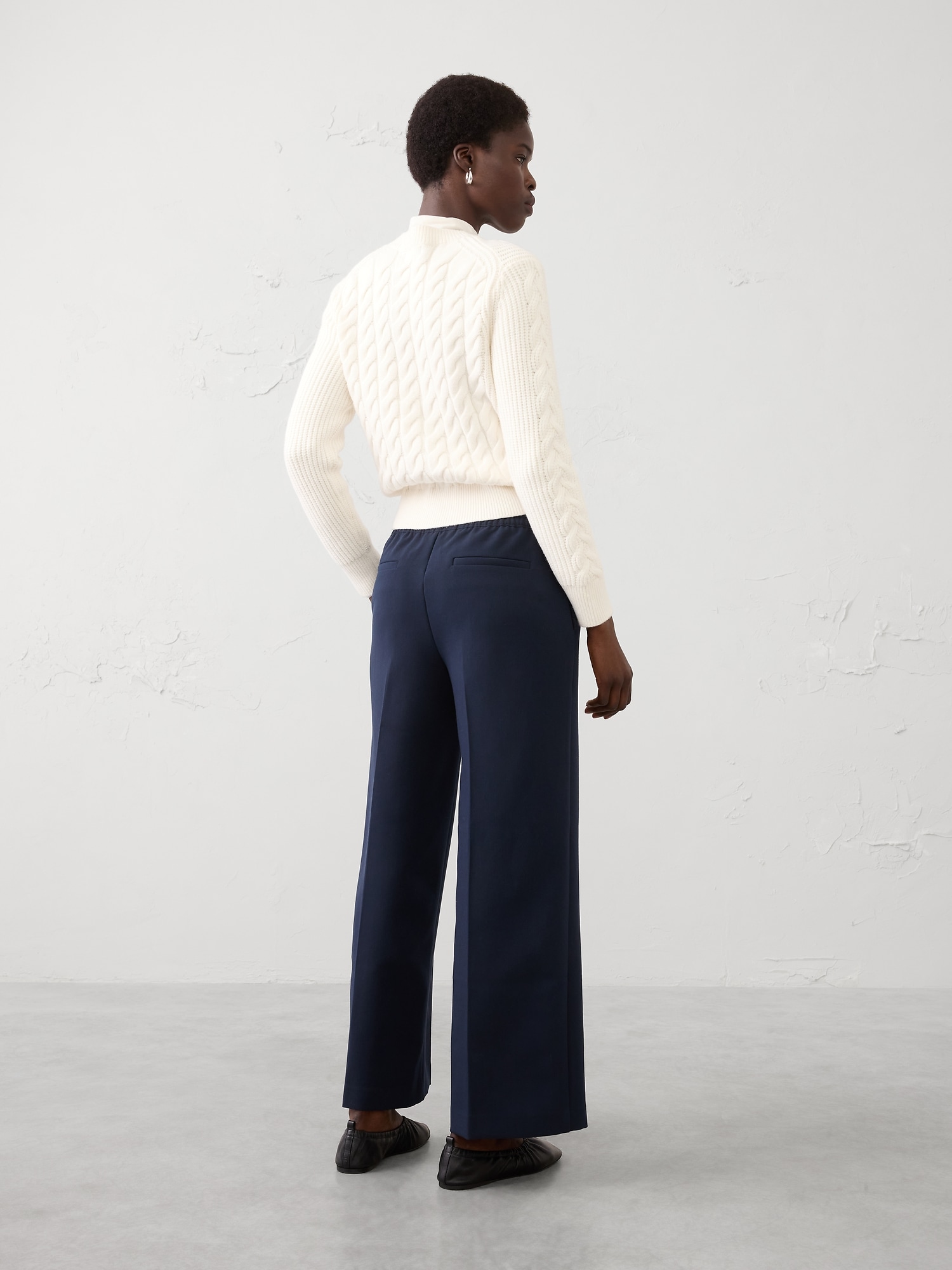 Image number 5 showing, Straight Mid-Rise Pull-On Pant
