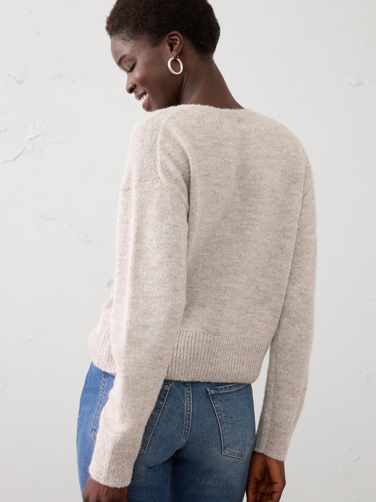 Image number 4 showing, Henley Brushed Pullover Sweater