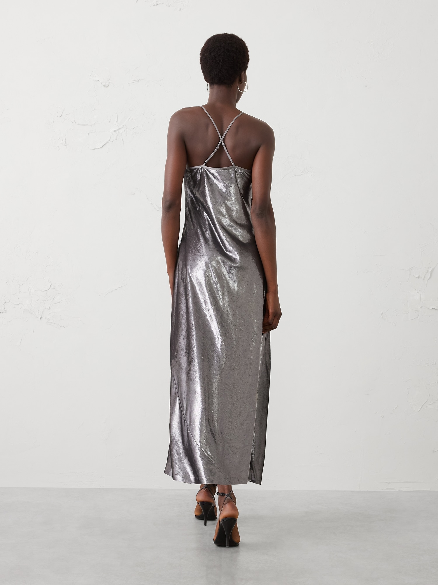 Image number 2 showing, Velvet Shimmer Maxi Column Dress