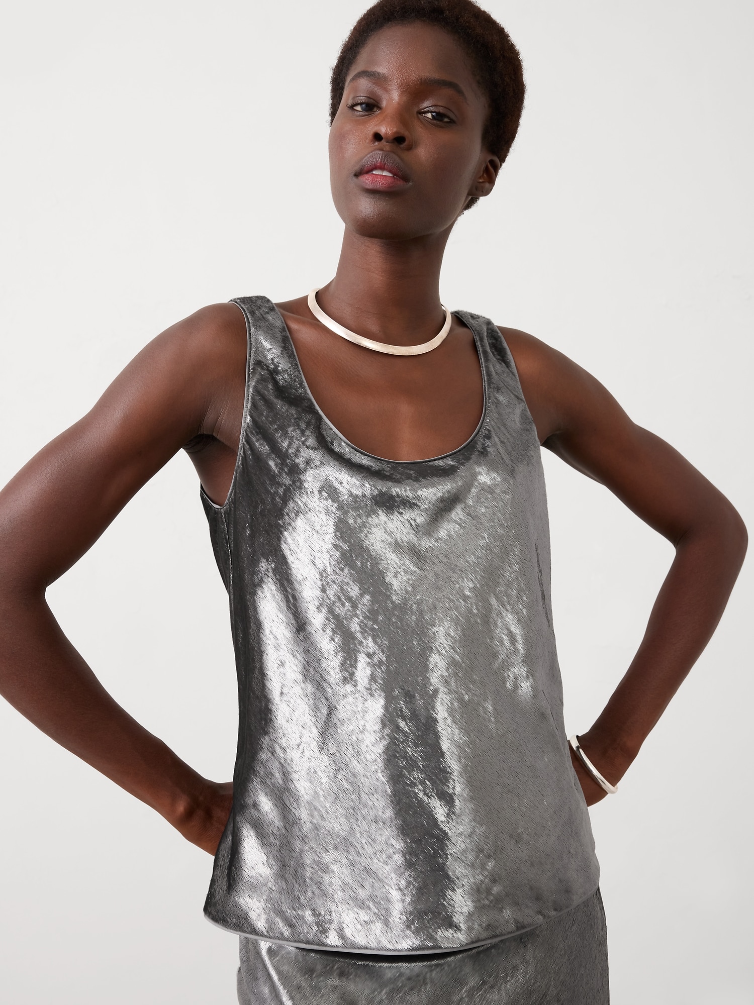 Image number 1 showing, Velvet Shimmer Tank