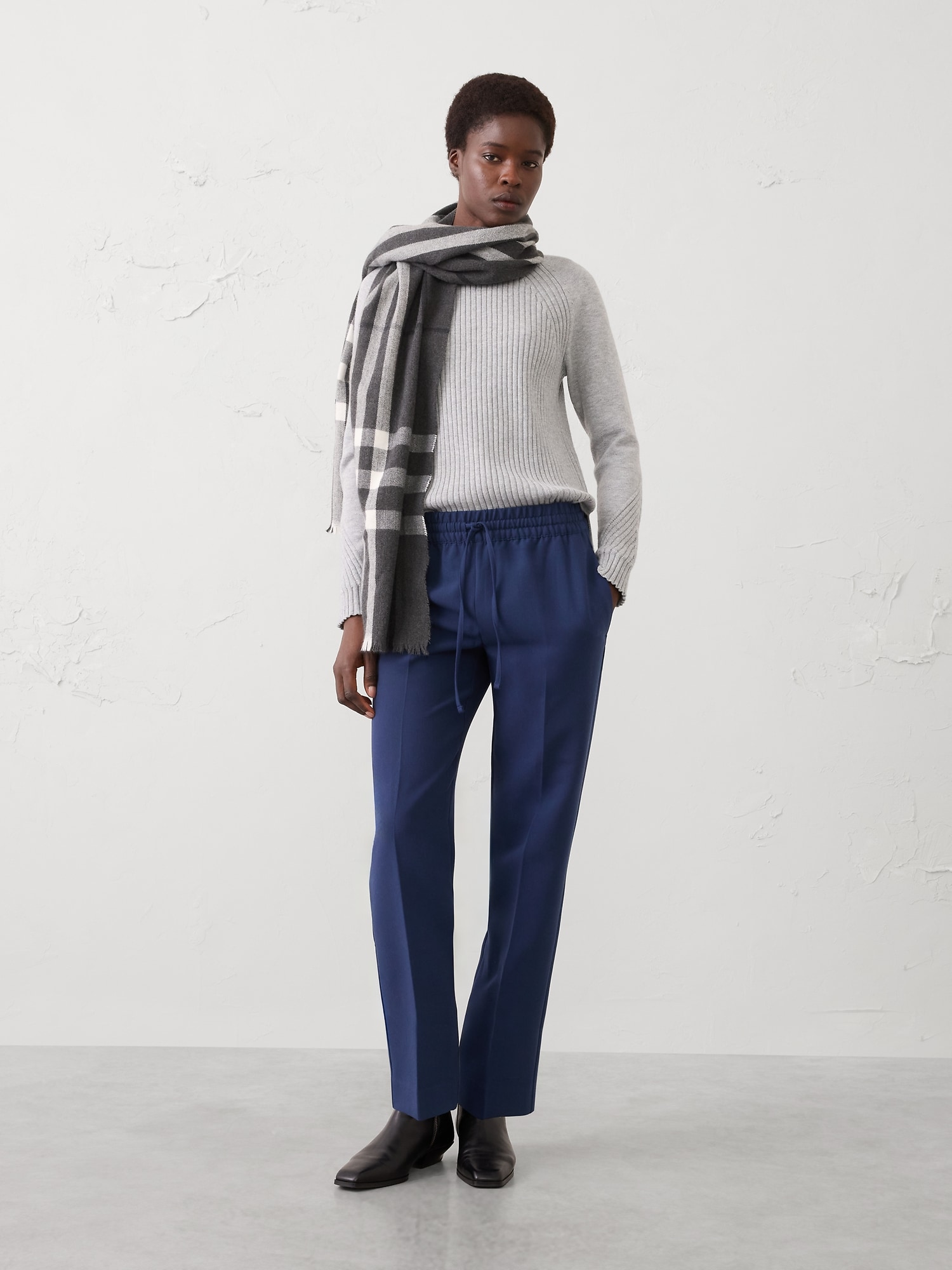 Image number 1 showing, Tapered High-Rise Pull-On Pant