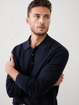 Seed Stitch Sweater Polo | Banana Republic Factory
