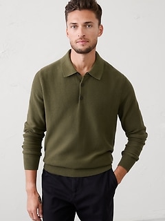 Seed Stitch Sweater Polo | Banana Republic Factory