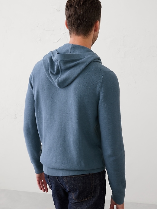 Textured Sweater Hoodie