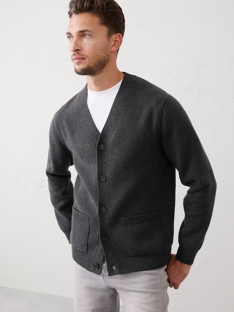V-Neck Cardigan Sweater