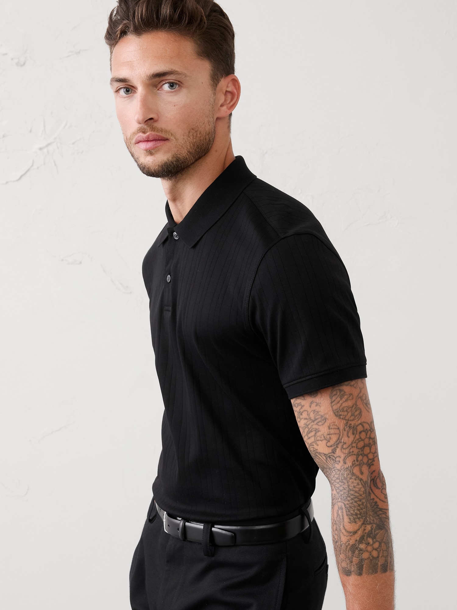 Image number 1 showing, Standard-Fit Luxe Touch Polo