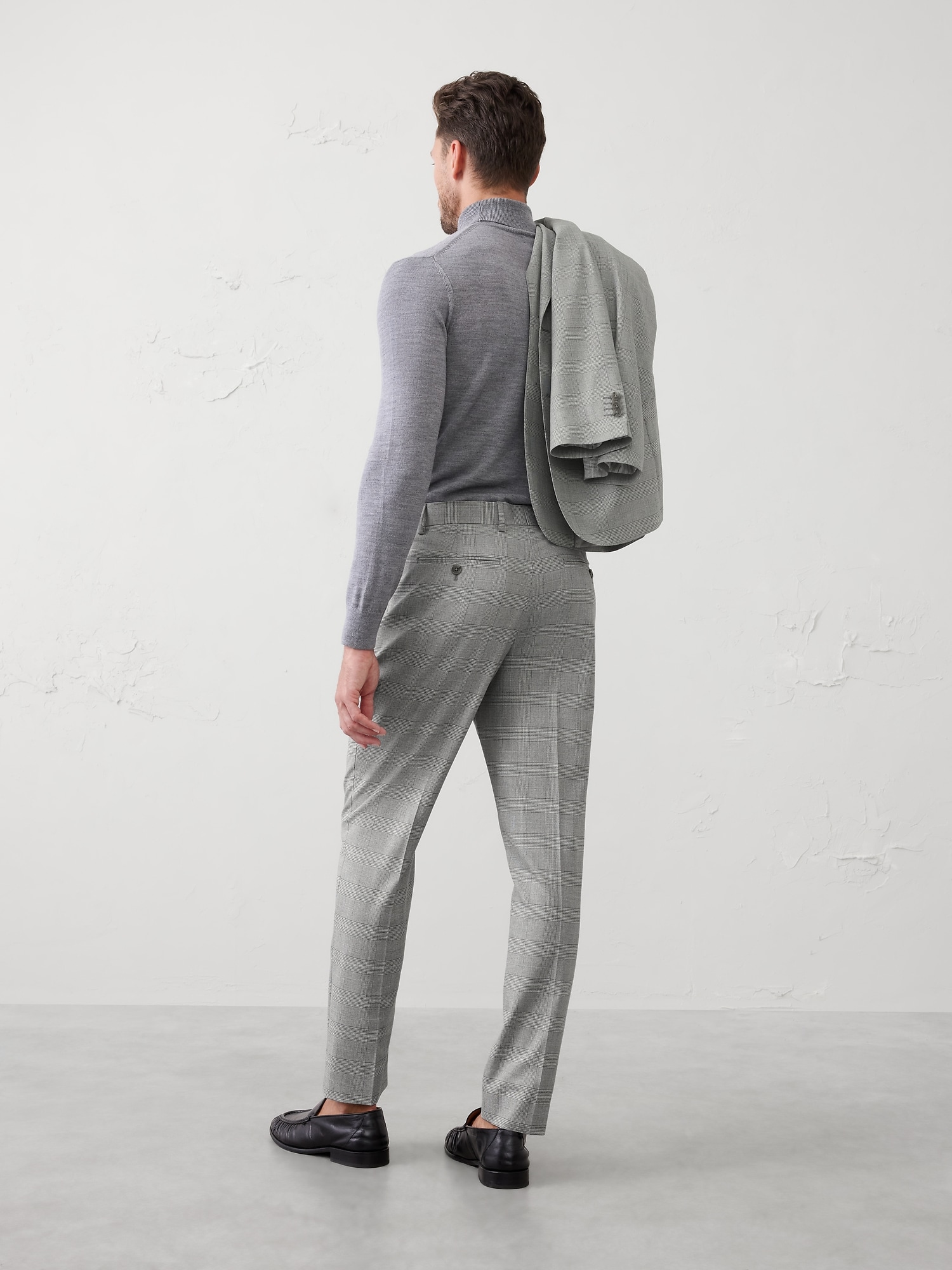 Image number 2 showing, Tailored-Fit Glen Plaid Suit Trouser