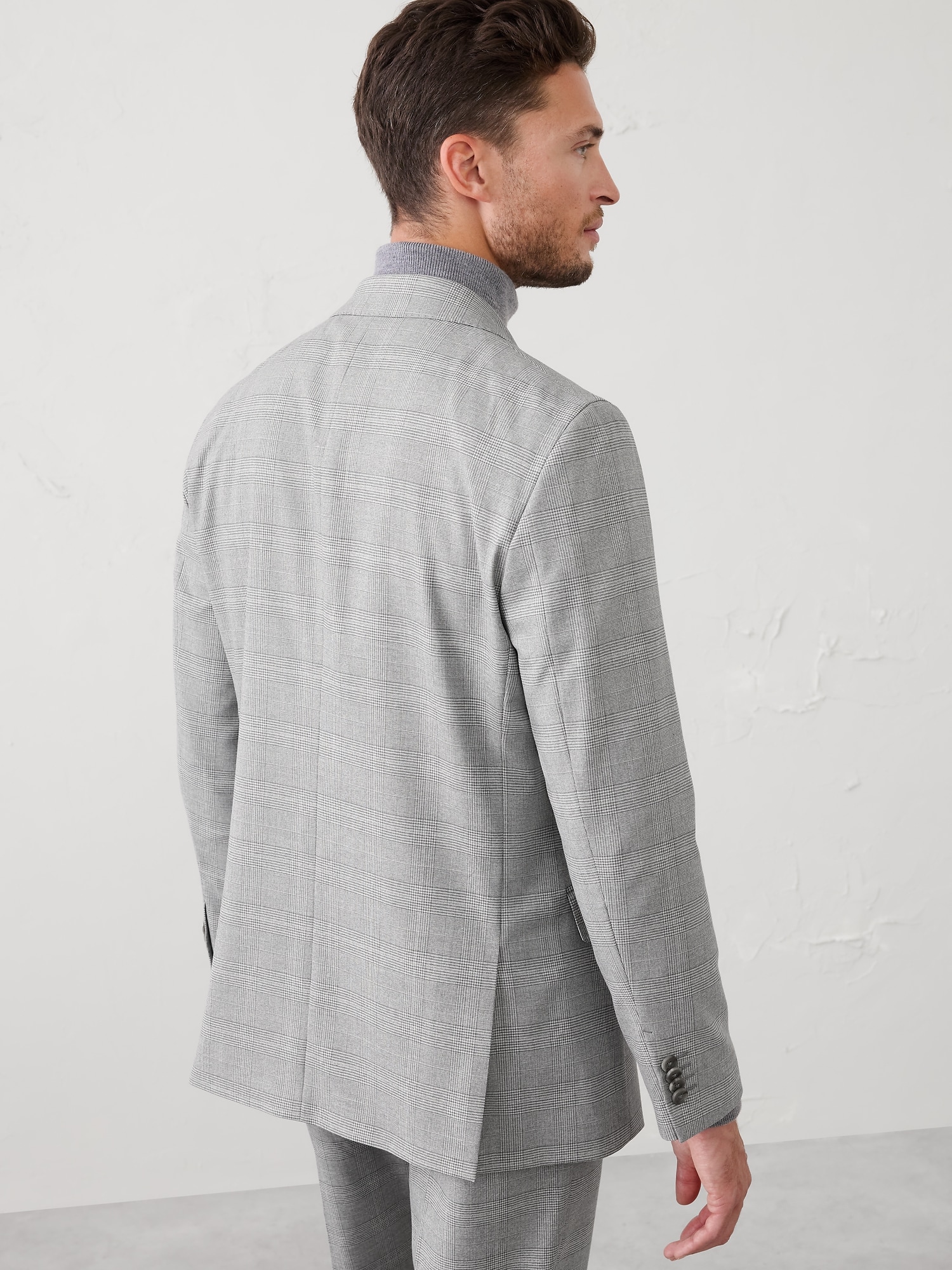 Image number 2 showing, Tailored-Fit Glen Plaid Suit Jacket