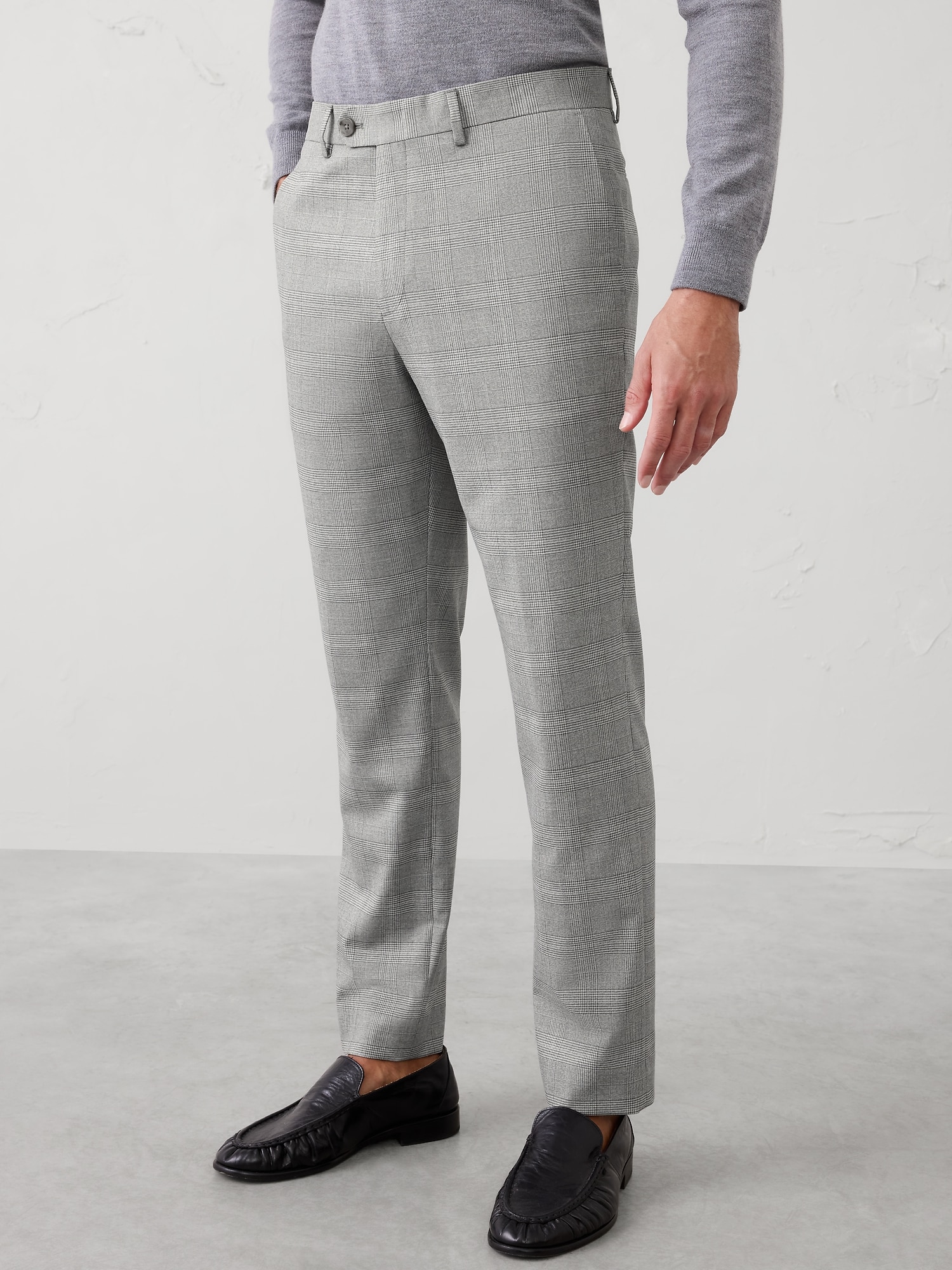 Image number 3 showing, Tailored-Fit Glen Plaid Suit Trouser