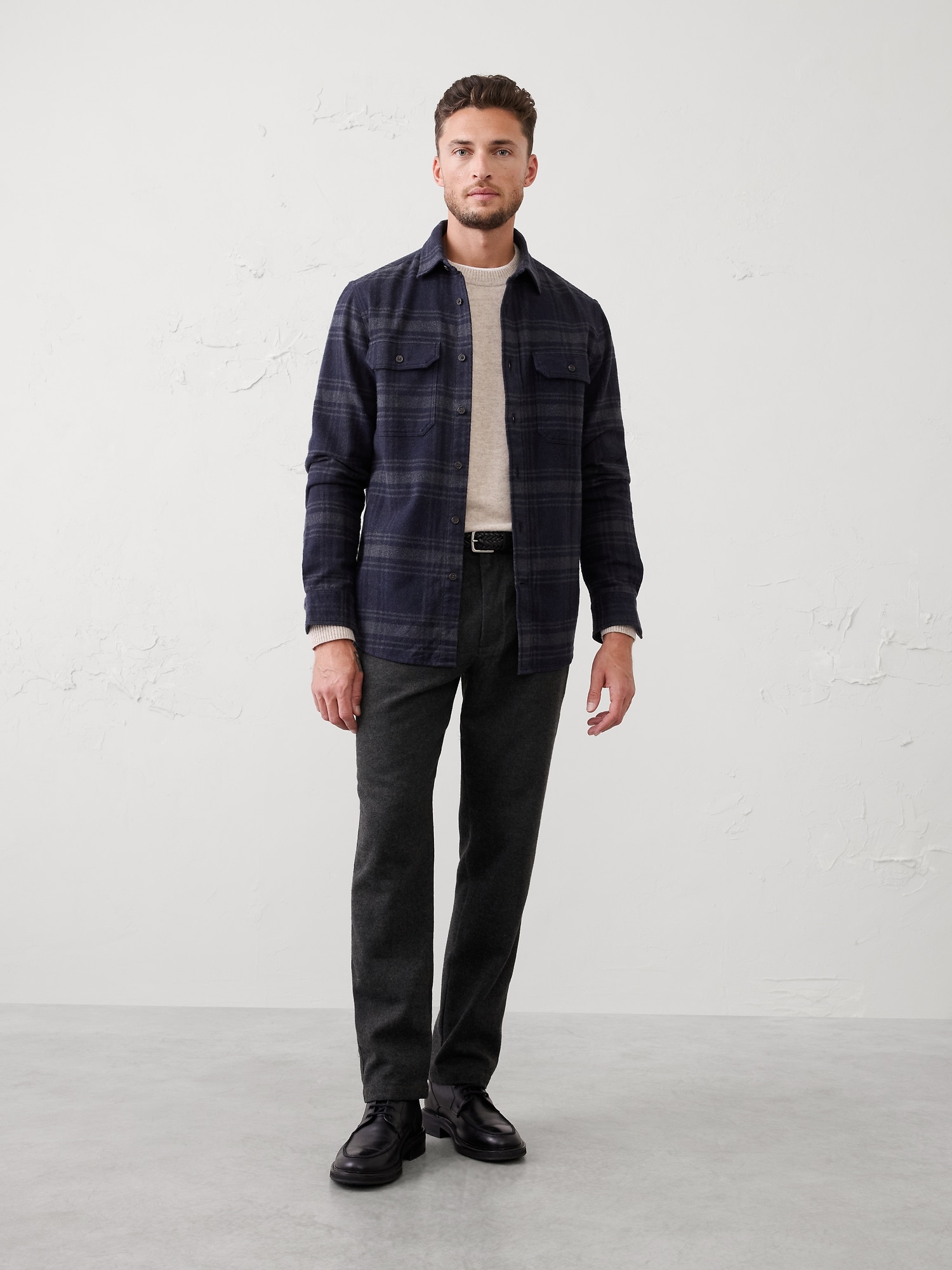 Image number 1 showing, Slim-Fit Brushed Pant