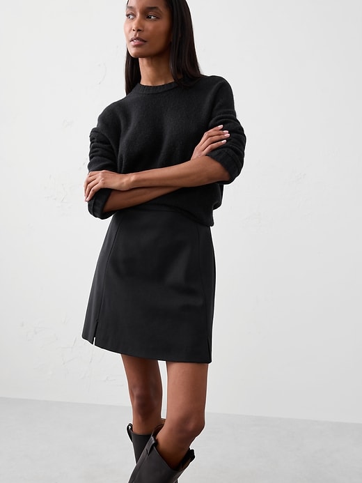 Vegan Leather Mini Skirt