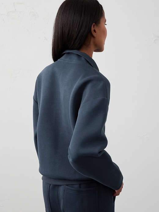 Knit Quarter-Zip Sweatshirt