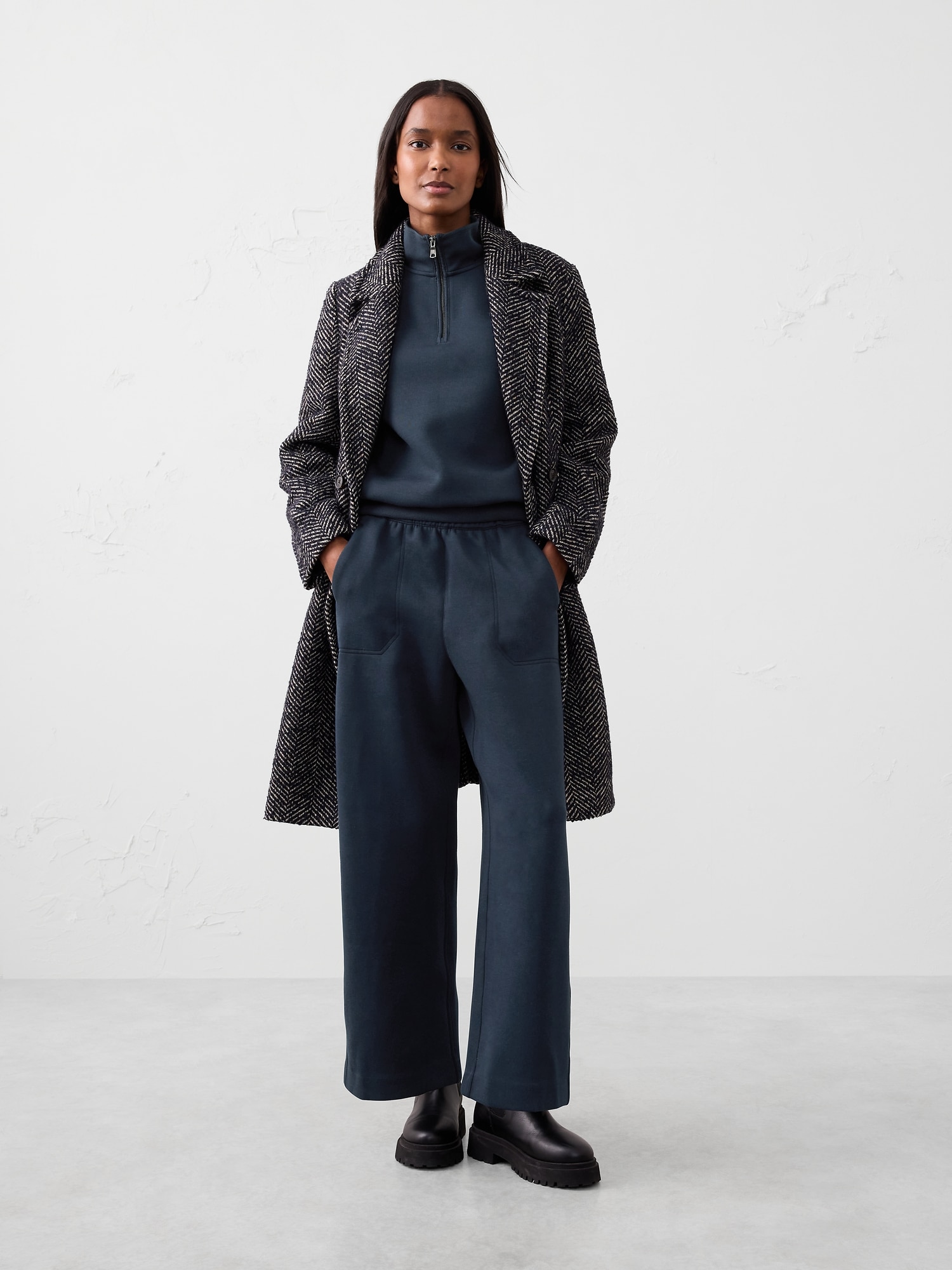 Image number 3 showing, Knit Quarter-Zip Sweatshirt